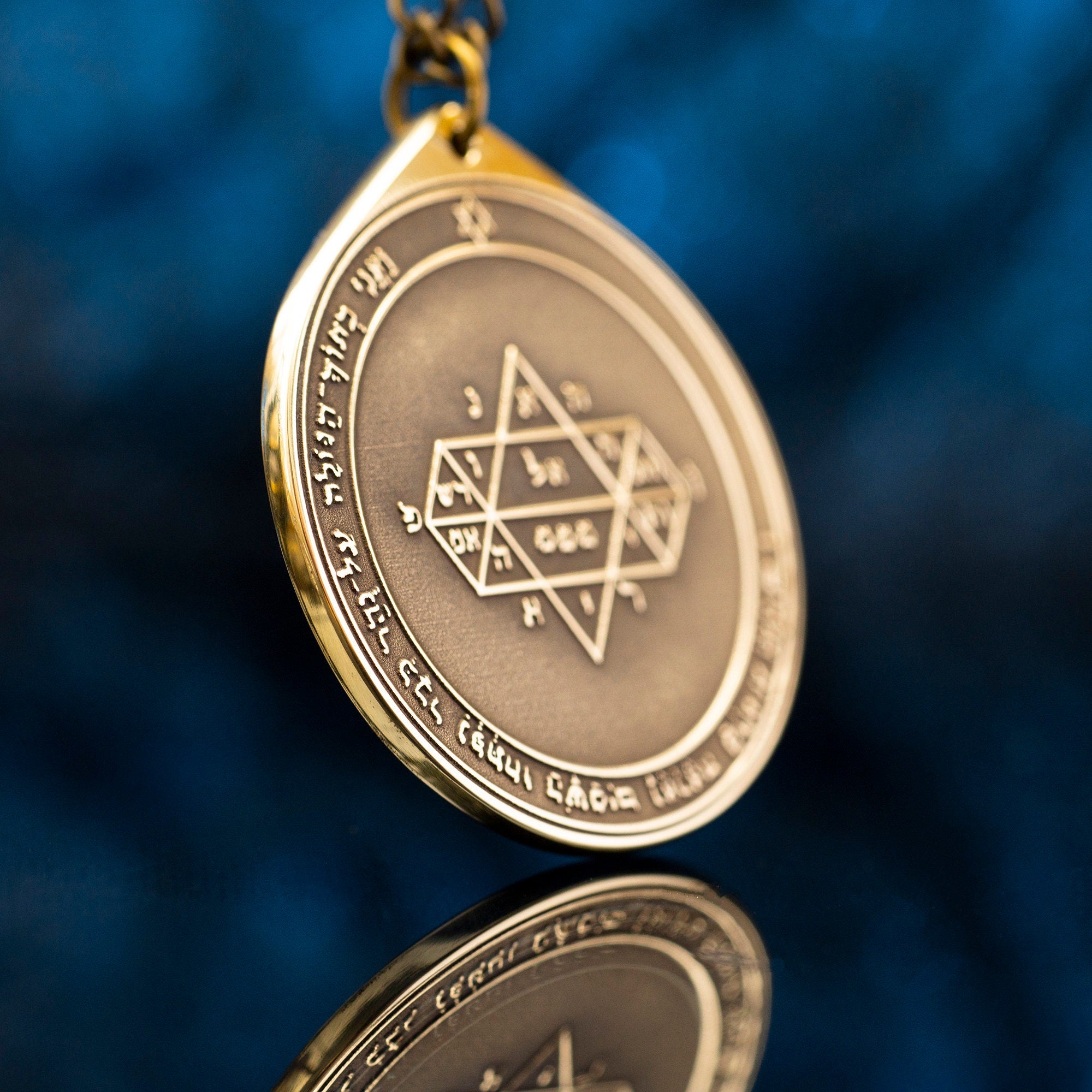 The Fifth Pentacle of Jupiter pendant Solomon kabbalah amulet talisman seal goetia occult magic lemegeton