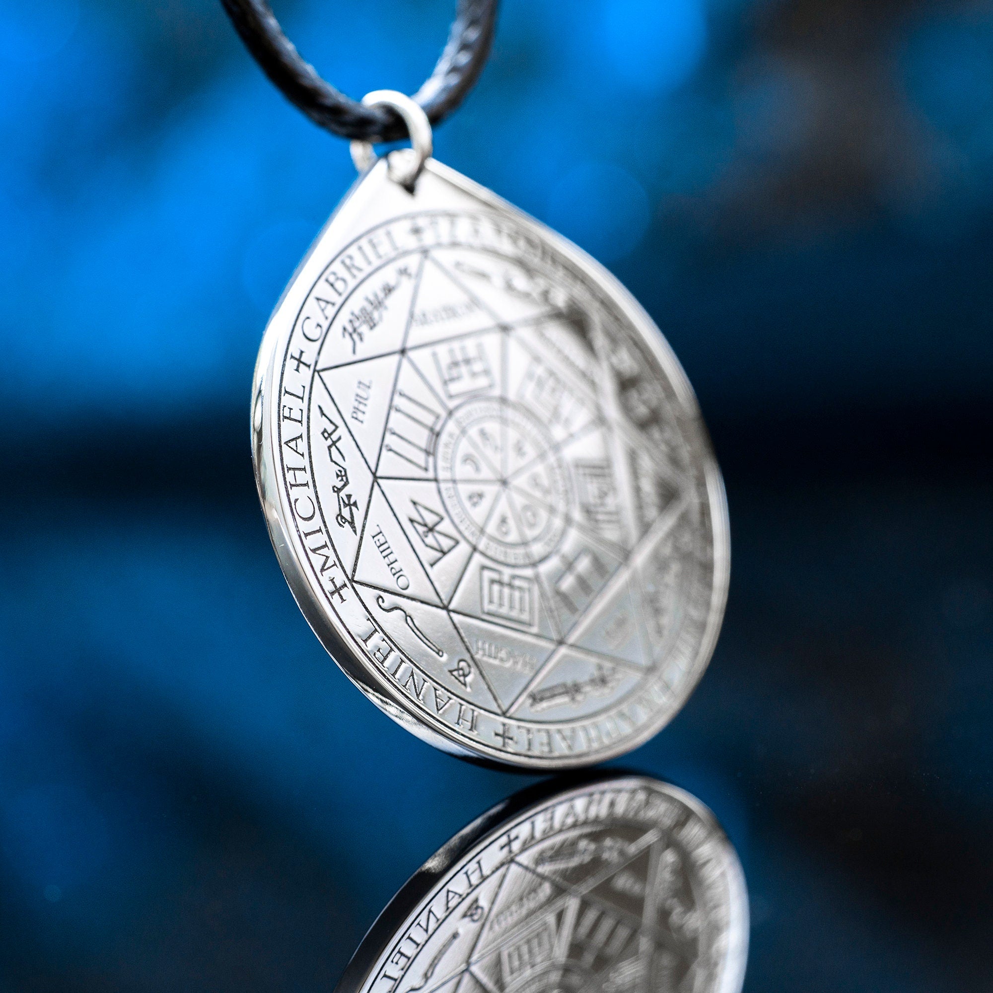 Seven Archangels Seal Pendant: Solomon Kabbalah Amulet