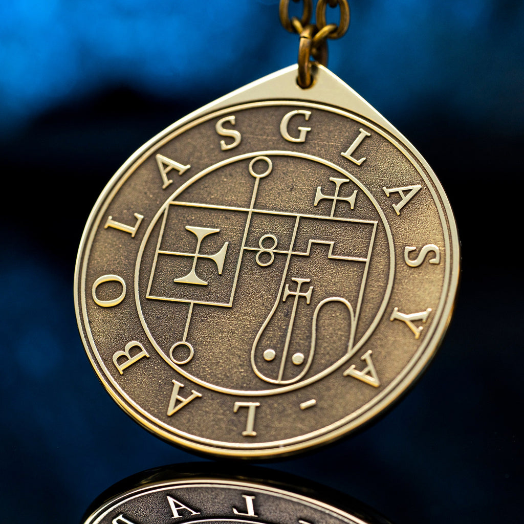 Glasya-Labolas Seal Pendant: Demon of Bloodshed & Knowledge, Solomon Kabbalah Amulet
