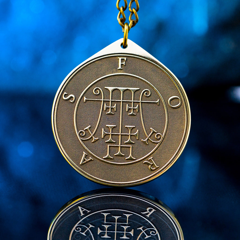 Foras Seal Pendant: Demon of Knowledge and Virtues, Solomon Kabbalah Amulet Goetia