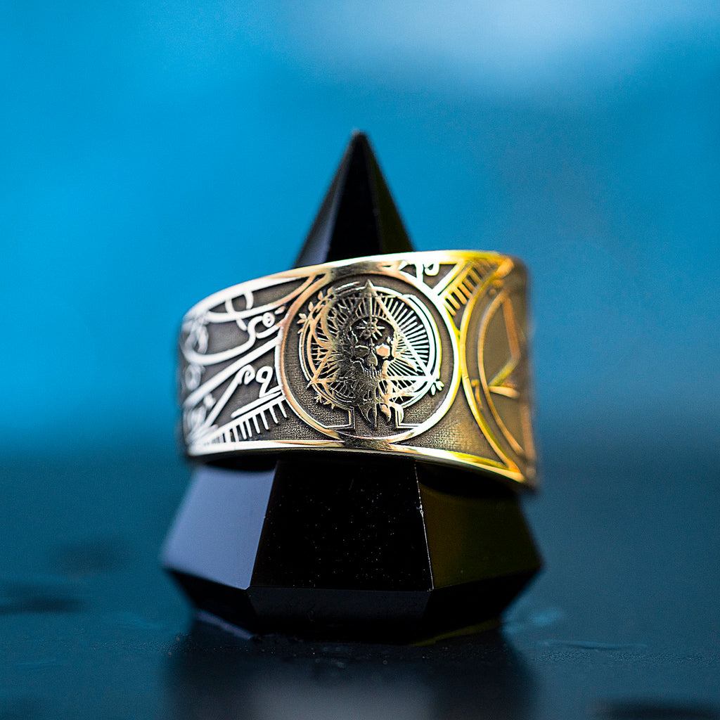 Baphomet Seal Ring: from Life to Death Alchemy, Solomon Goetia Occult Talisman