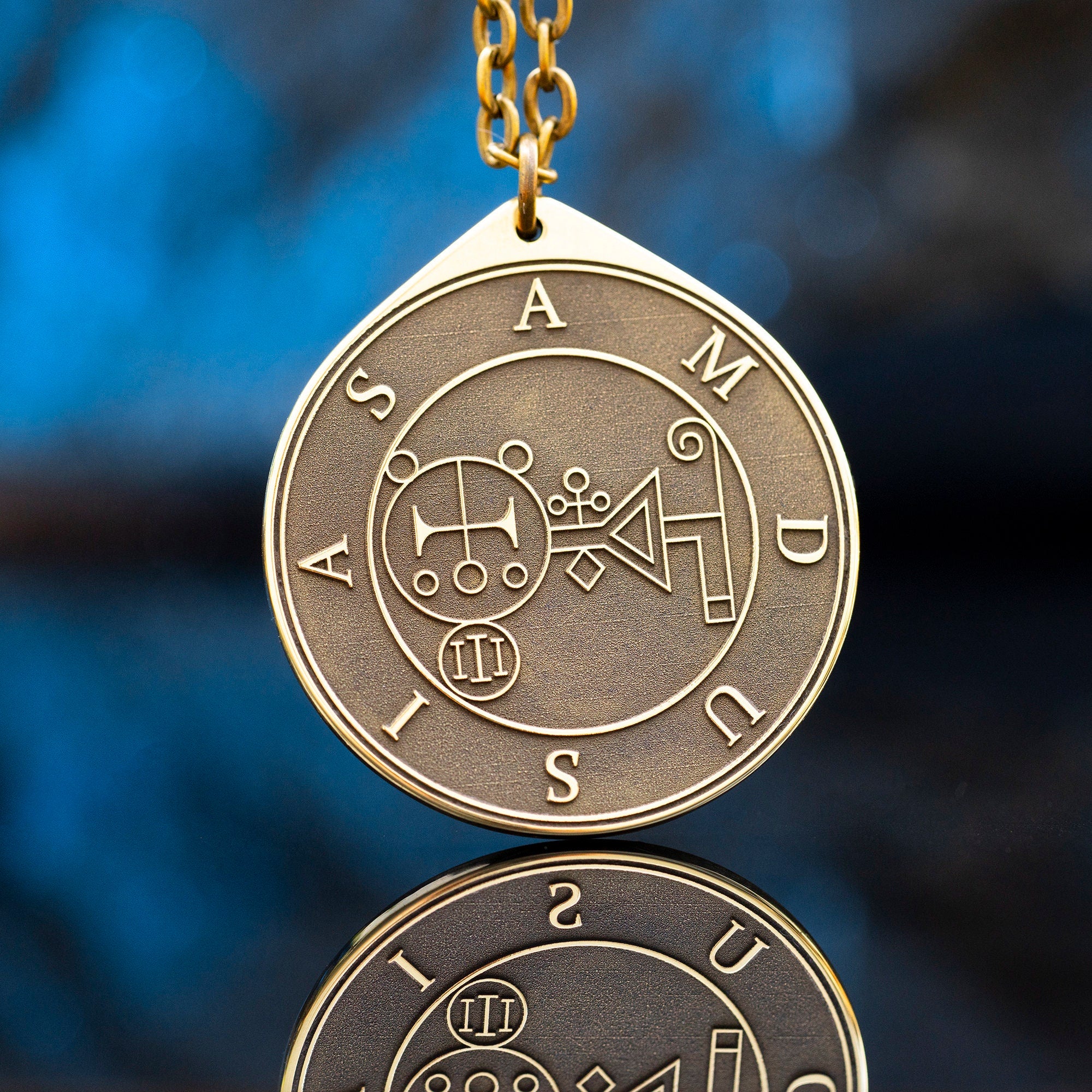Amdusias Seal Pendant: Lesser Key of Solomon Amulet