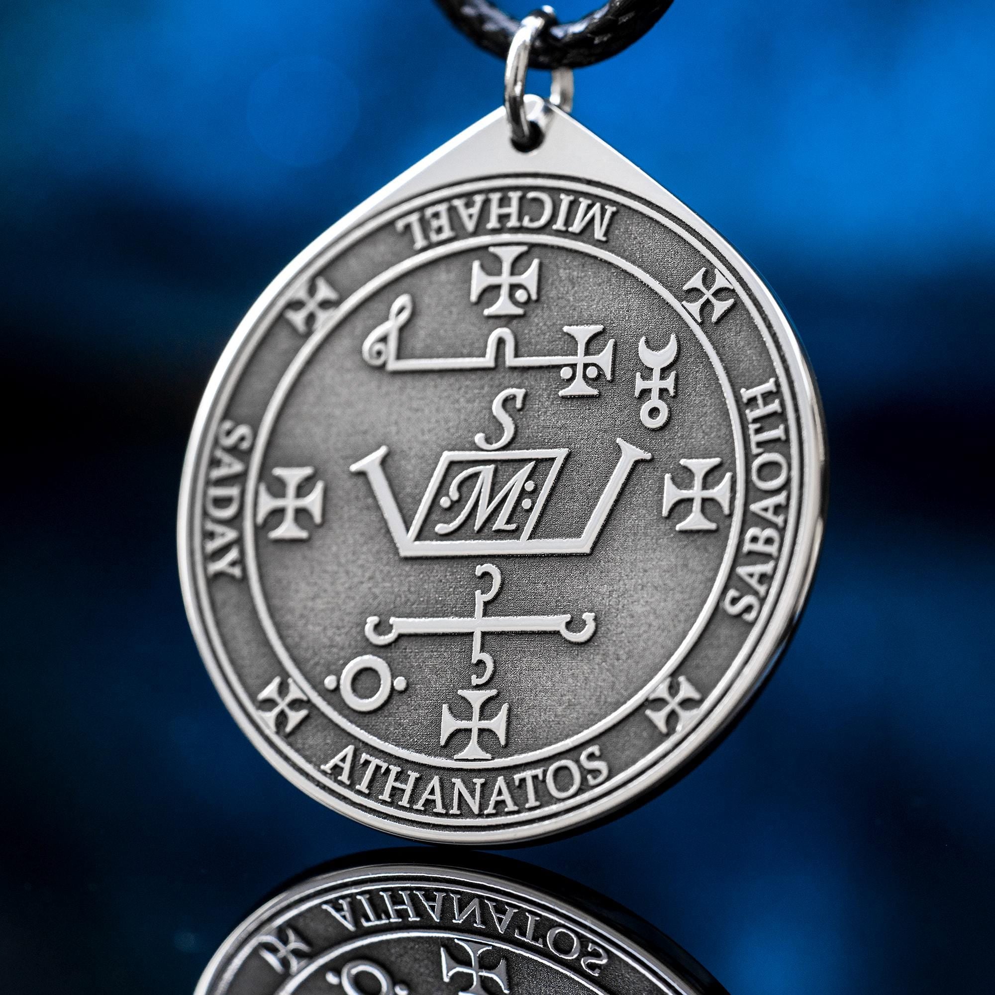 Archangel Michael Pendant: Spiritual Protection Amulet, Goetia Solomon Kabbalah Talisman