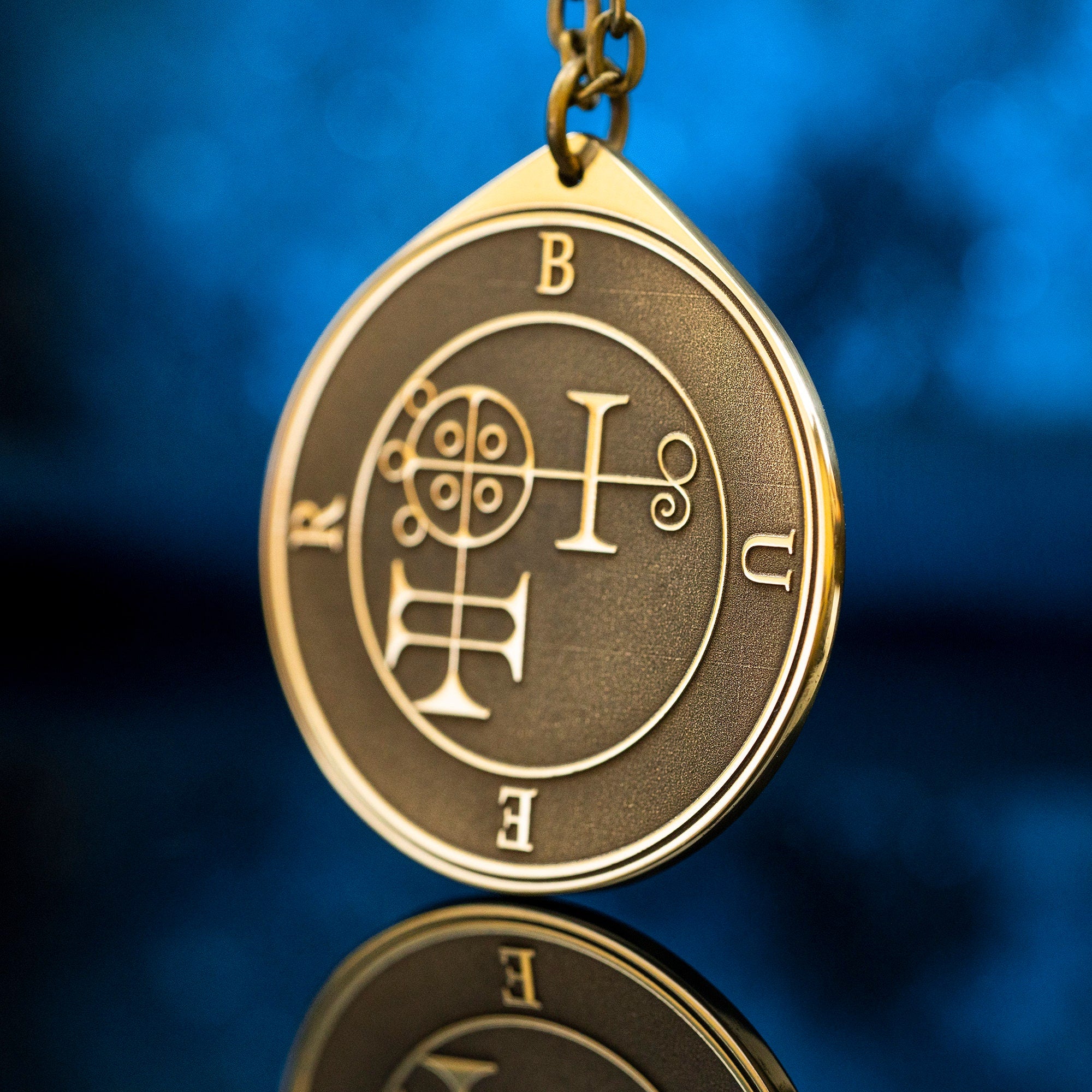 King Buer Seal Pendant: Lesser Key of Solomon Amulet