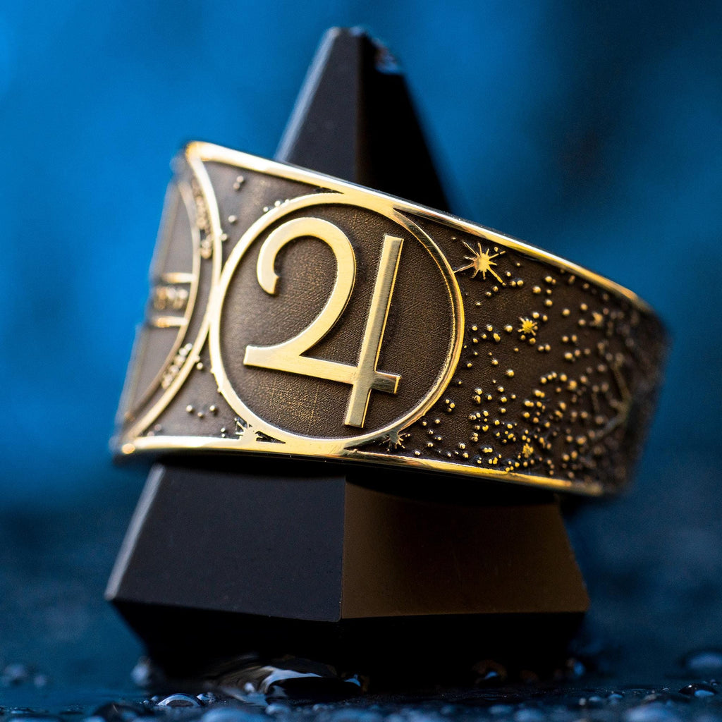 Goetia Sixth Pentacle of Jupiter Ring: Kabbalah Seal of Solomon Amulet