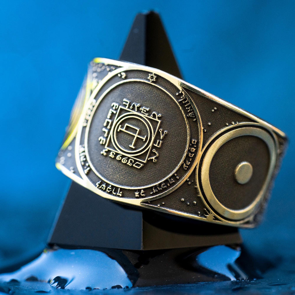 Goetia Fifth Pentacle of the Sun Ring: Kabbalah Amulet Talisman