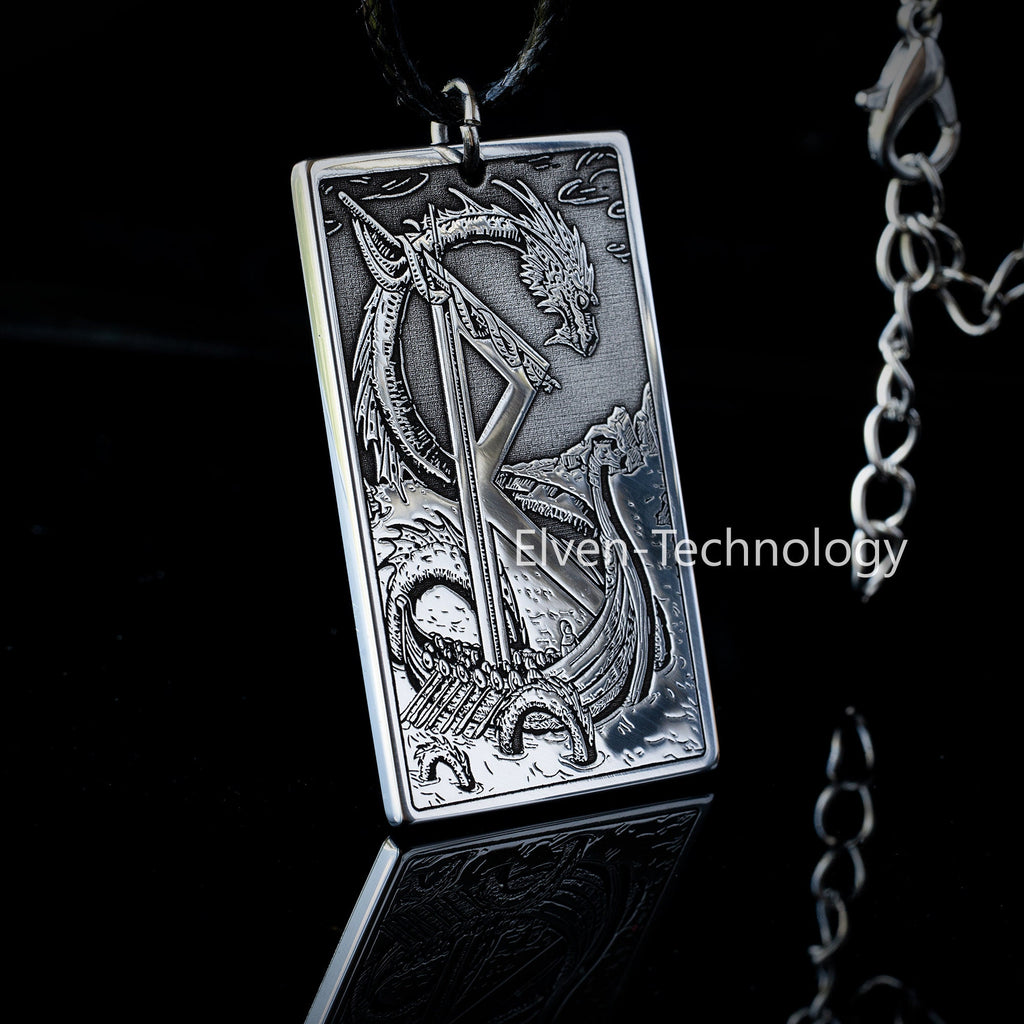 Raidho Rune The Journey of Life for Raw Physical Power Celtic Dragon Elder Futhark Rune viking magic amulet kabbalah pendant talisman