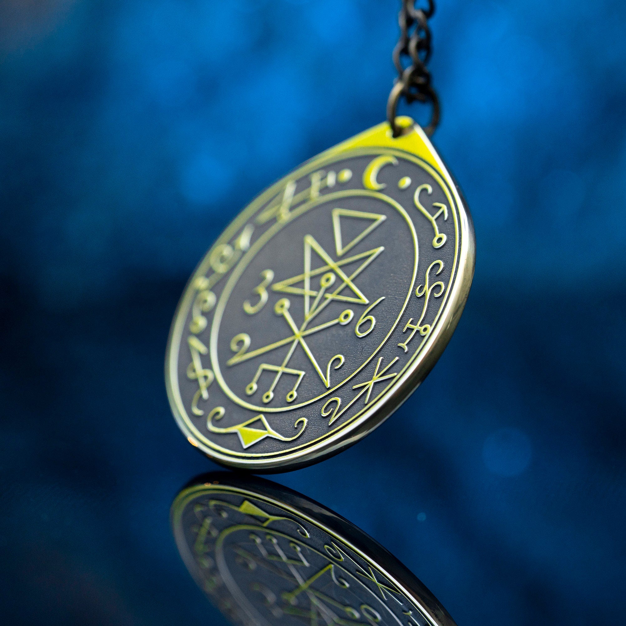 Lilith Seal Pendant: Goddess Demoness Amulet, Kabbalah Talisman