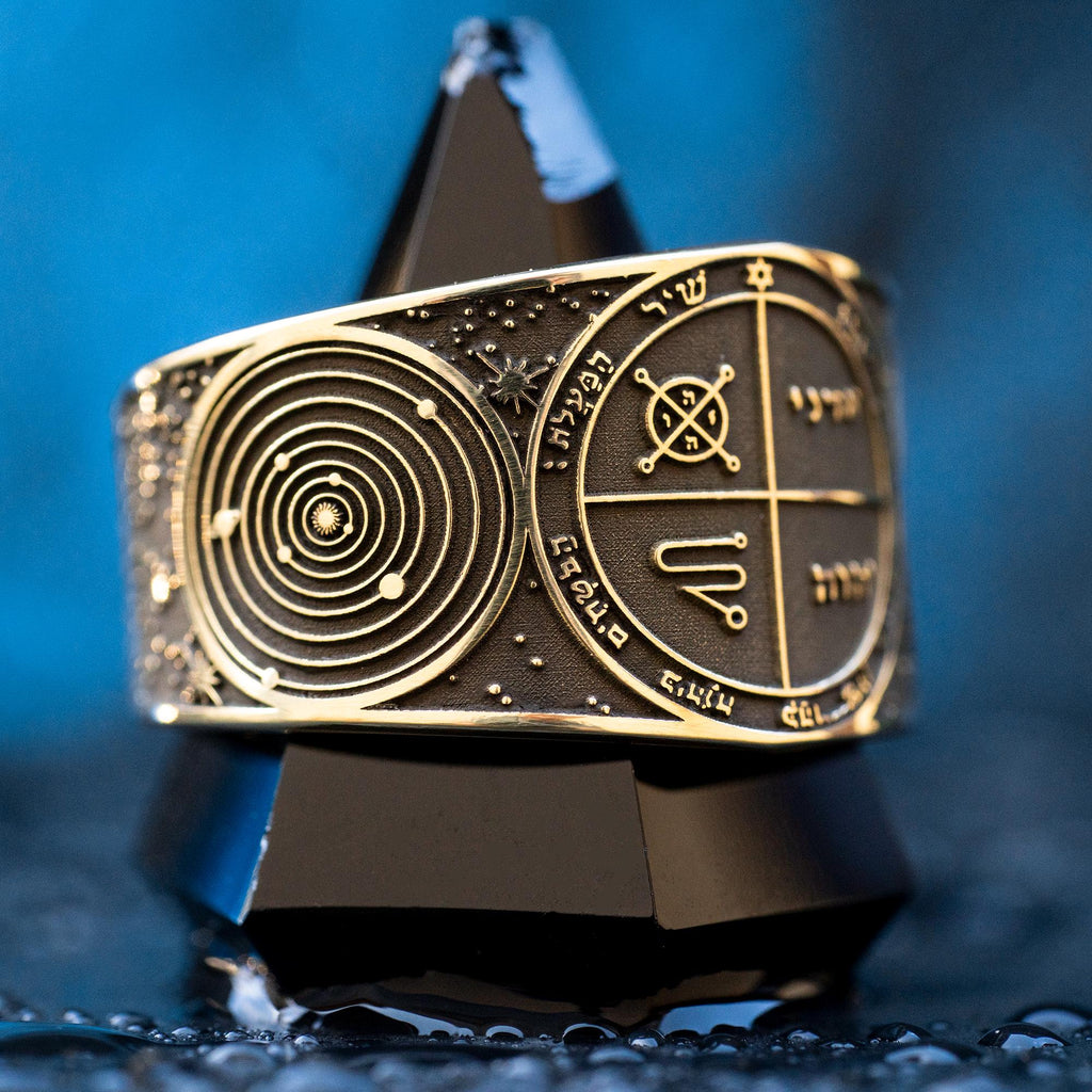 Goetia Third Pentacle of Jupiter Ring: Solomon Kabbalah Seal Amulet