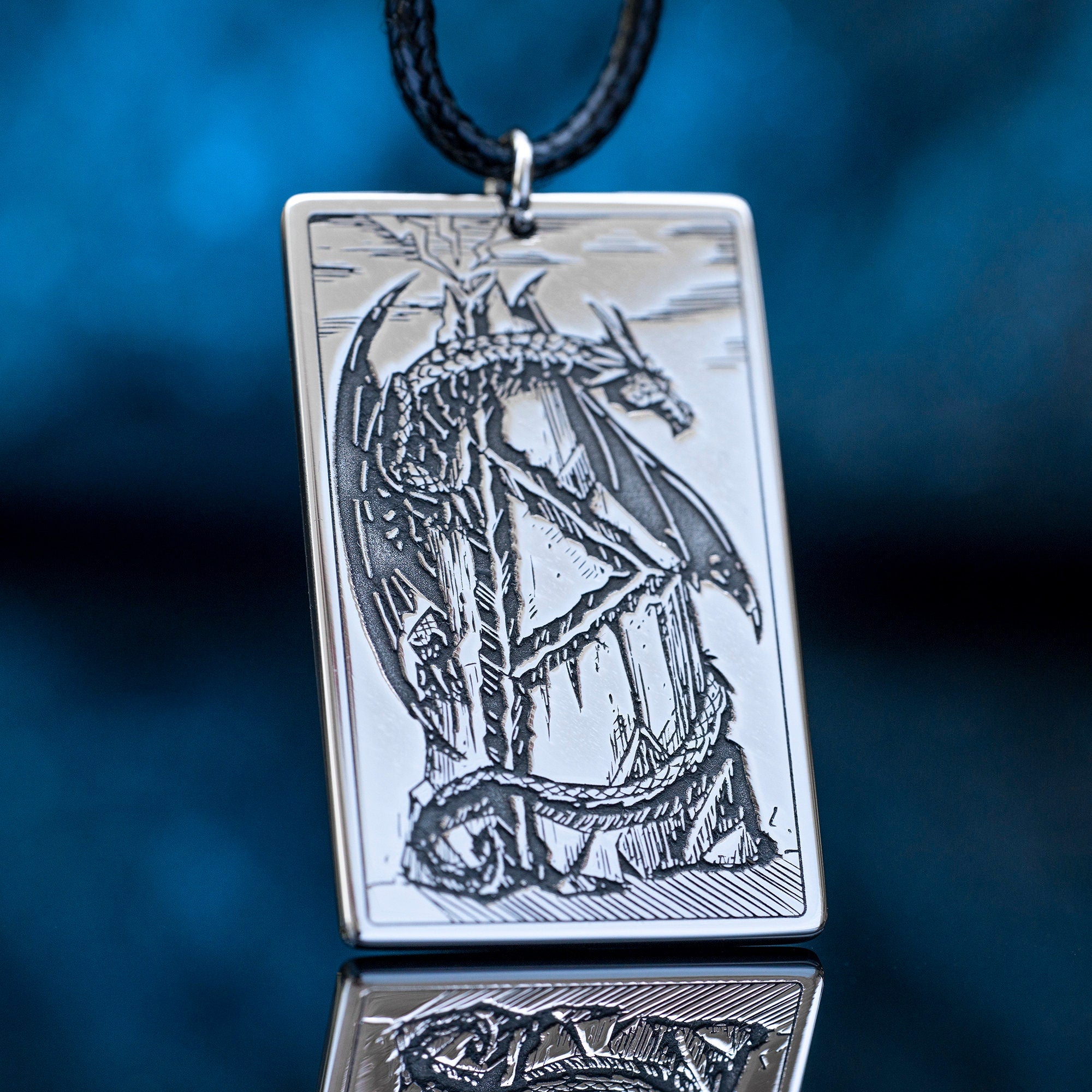 Thurisaz Rune Unconscious Active Defensive Force Celtic Dragon Elder Futhark Rune viking magic amulet kabbalah pendant talisman