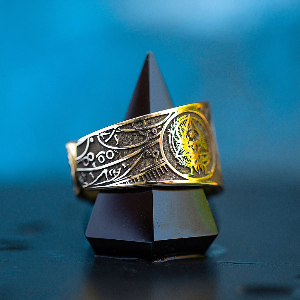 Baphomet Seal Ring: from Life to Death Alchemy, Solomon Goetia Occult Talisman