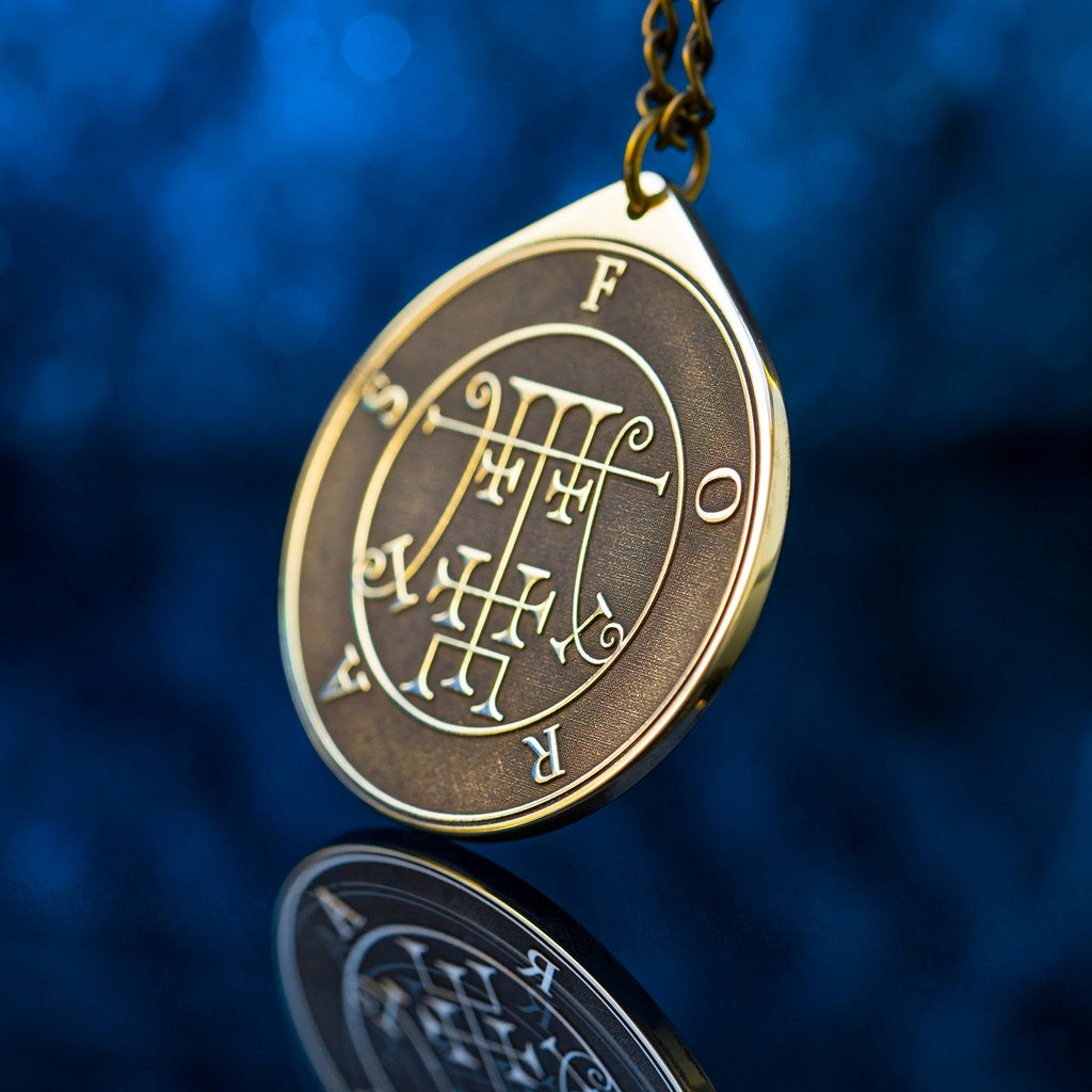 Foras Seal Pendant: Demon of Knowledge and Virtues, Solomon Kabbalah Amulet Goetia