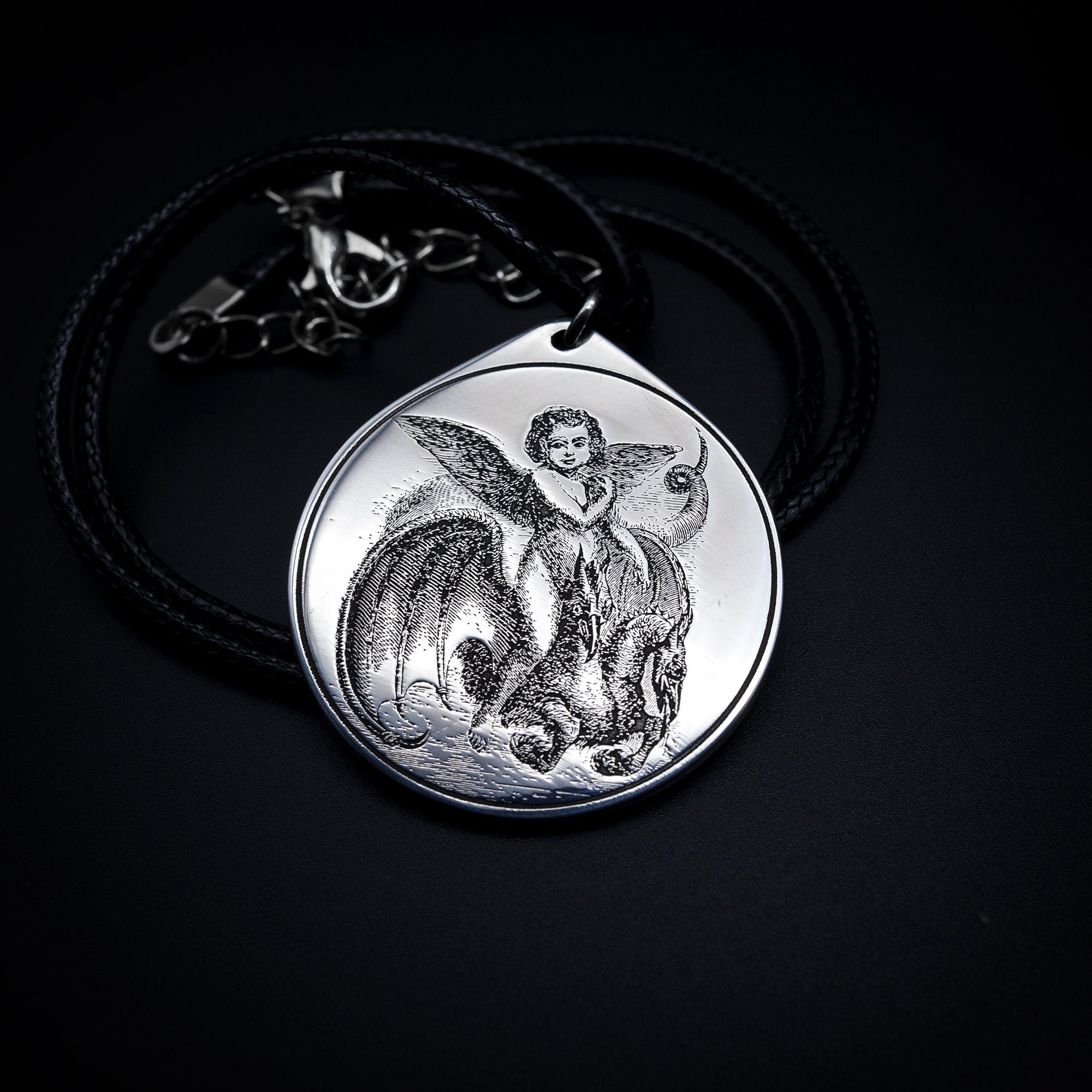 Valac Seal Pendant: Demon of Hidden Treasures, Goetia Solomon Kabbalah Talisman