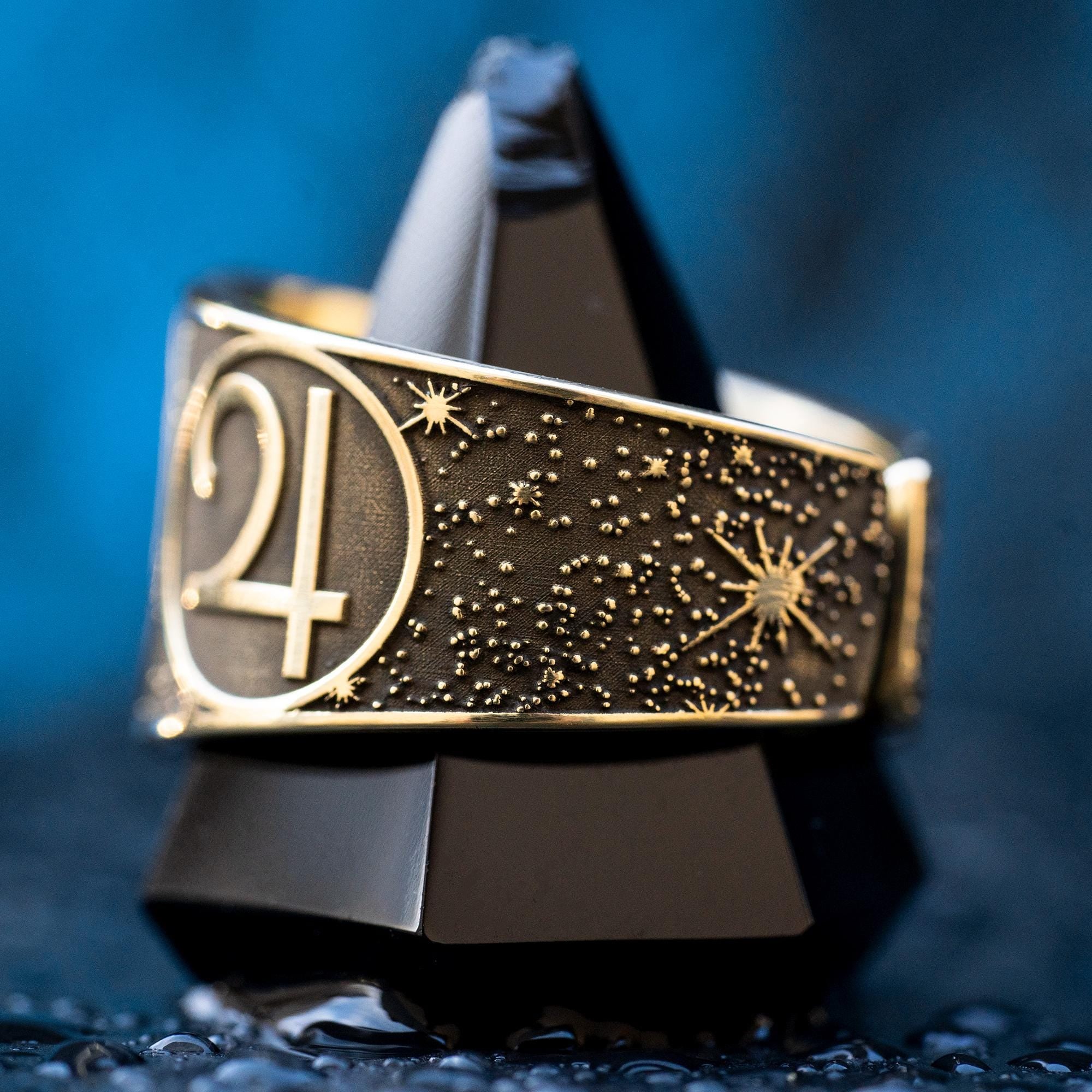 Goetia Fifth Pentacle of Jupiter Ring: Kabbalah Solomon Amulet