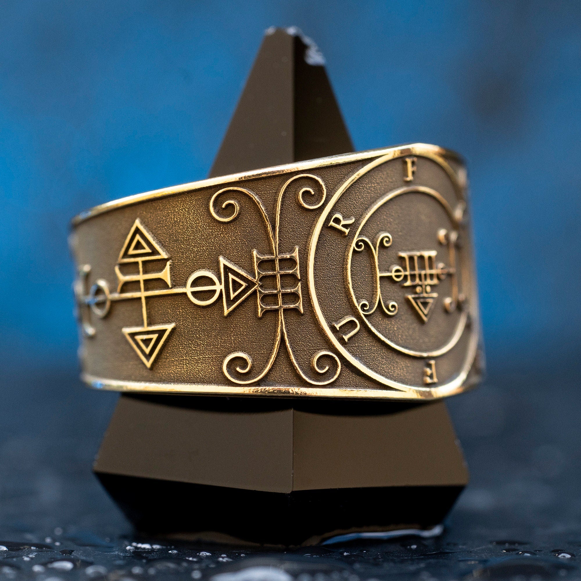Earl Furfur Brass Ring: Lesser Key of Solomon Seal, Demon talisman
