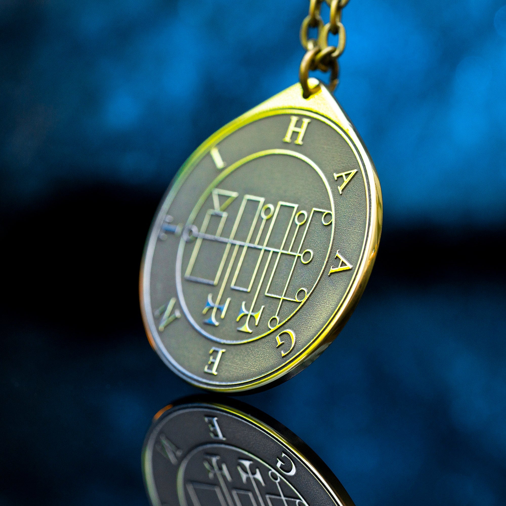 President Haagenti Brass Pendant: Lesser Key of Solomon Amulet
