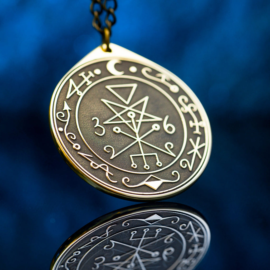 Lilith Seal Pendant: Goddess Demoness Amulet, Kabbalah Talisman