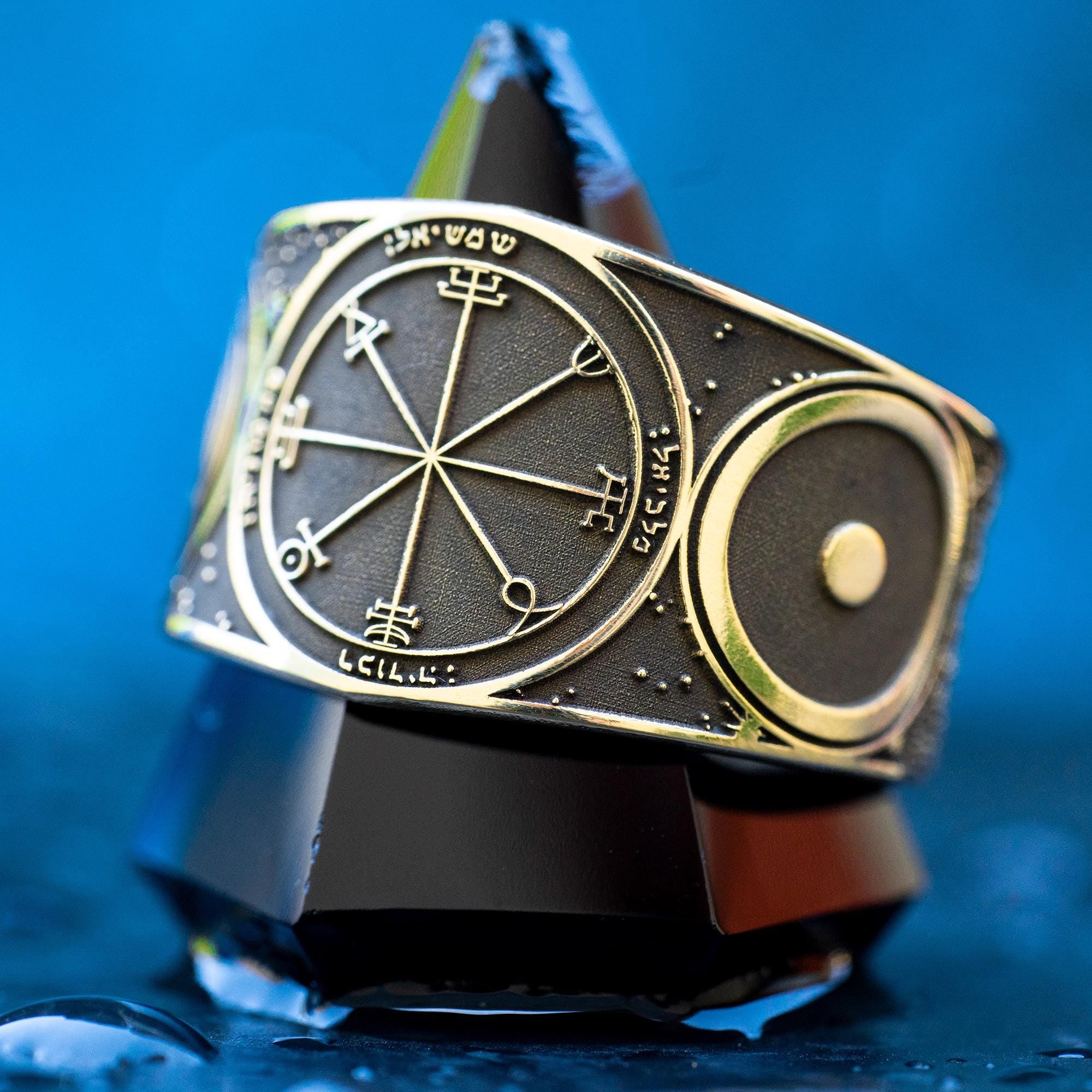 Goetia Second Pentacle of the Sun Ring: Kabbalah Solomon Amulet Talisman