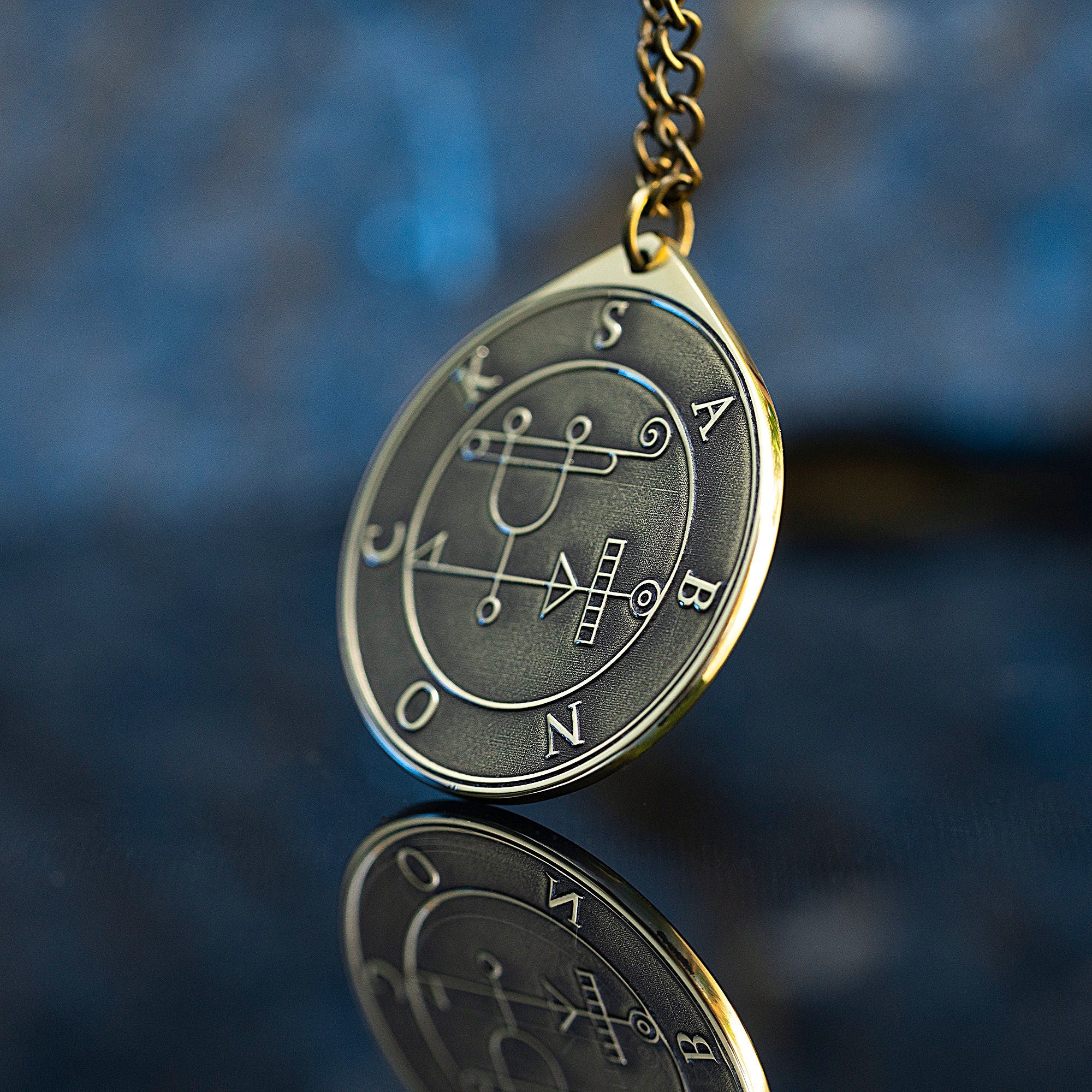 Marquis Sabnock Demon of Crafters and Blacksmiths - Lesser Key of Solomon Seal demon pendant amulet kabbalah occult magic goetia talisman