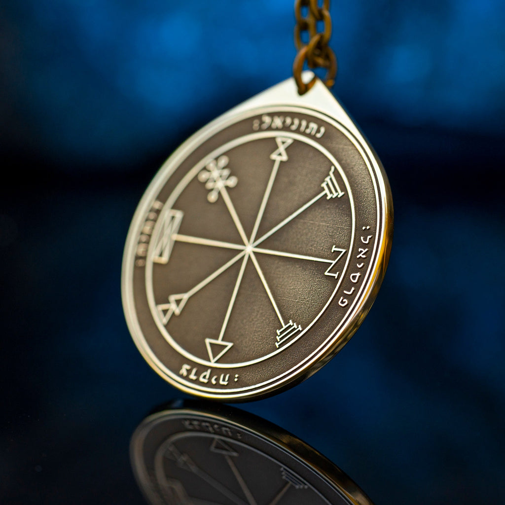 The First Pentacle of Jupiter pendant Solomon kabbalah amulet talisman seal goetia occult magic lemegeton