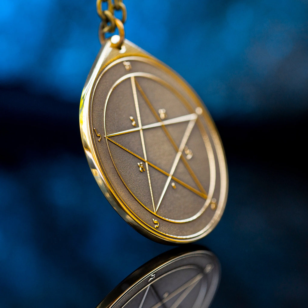 The First Pentacle of Mercury pendant Solomon kabbalah amulet talisman seal goetia occult magic lemegeton