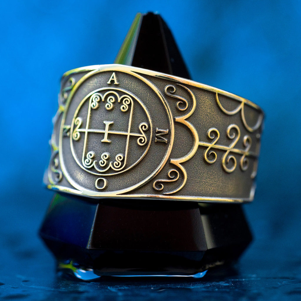 Amon Seal Ring: Demon of Foresight and Reconciliation, Solomon Goetia Kabbalah magic