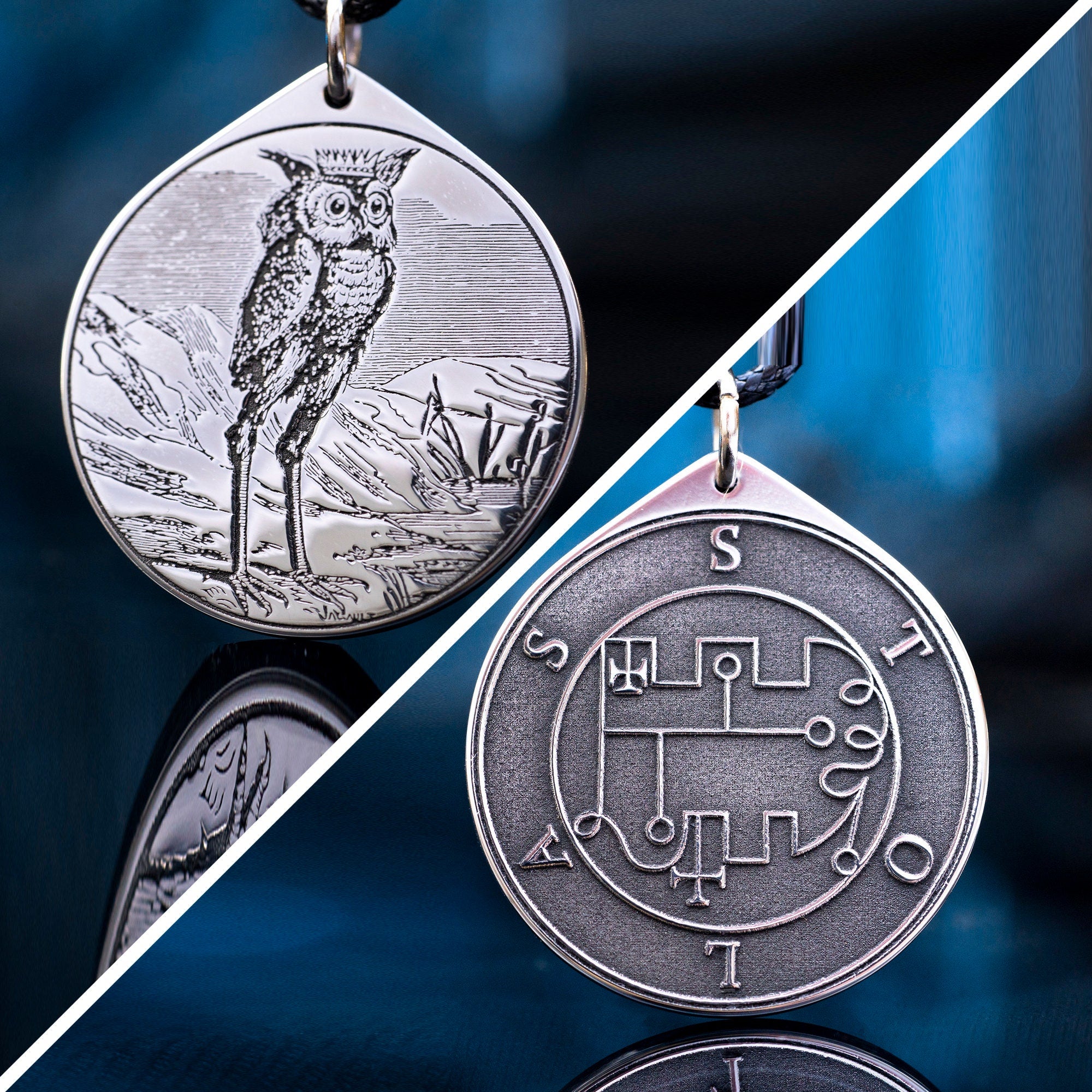 Stolas Seal Pendant: Demon of Celestial Knowledge and Stars, Goetia Solomon Kabbalah Occult Talisman