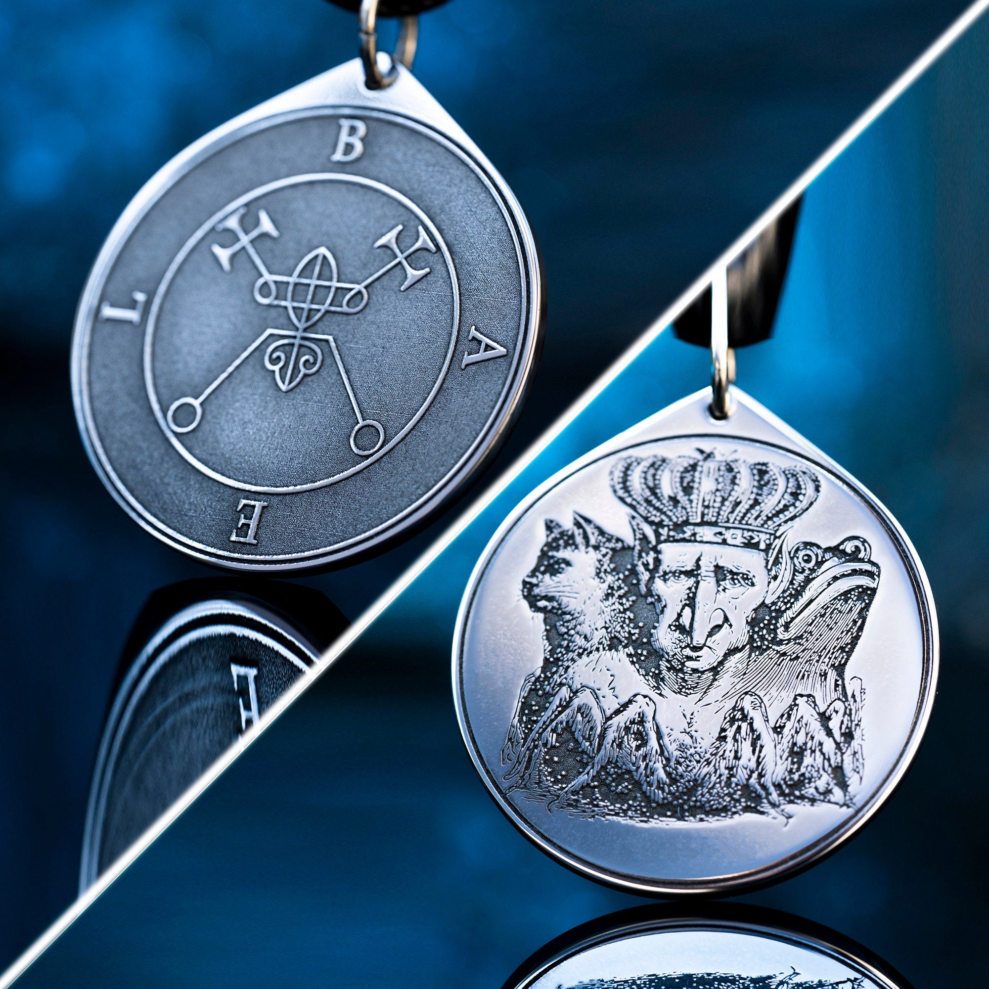 Bael Seal Pendant: Demon of Invisibility and Shifting Forms, Solomon Goetia Occult Talisman