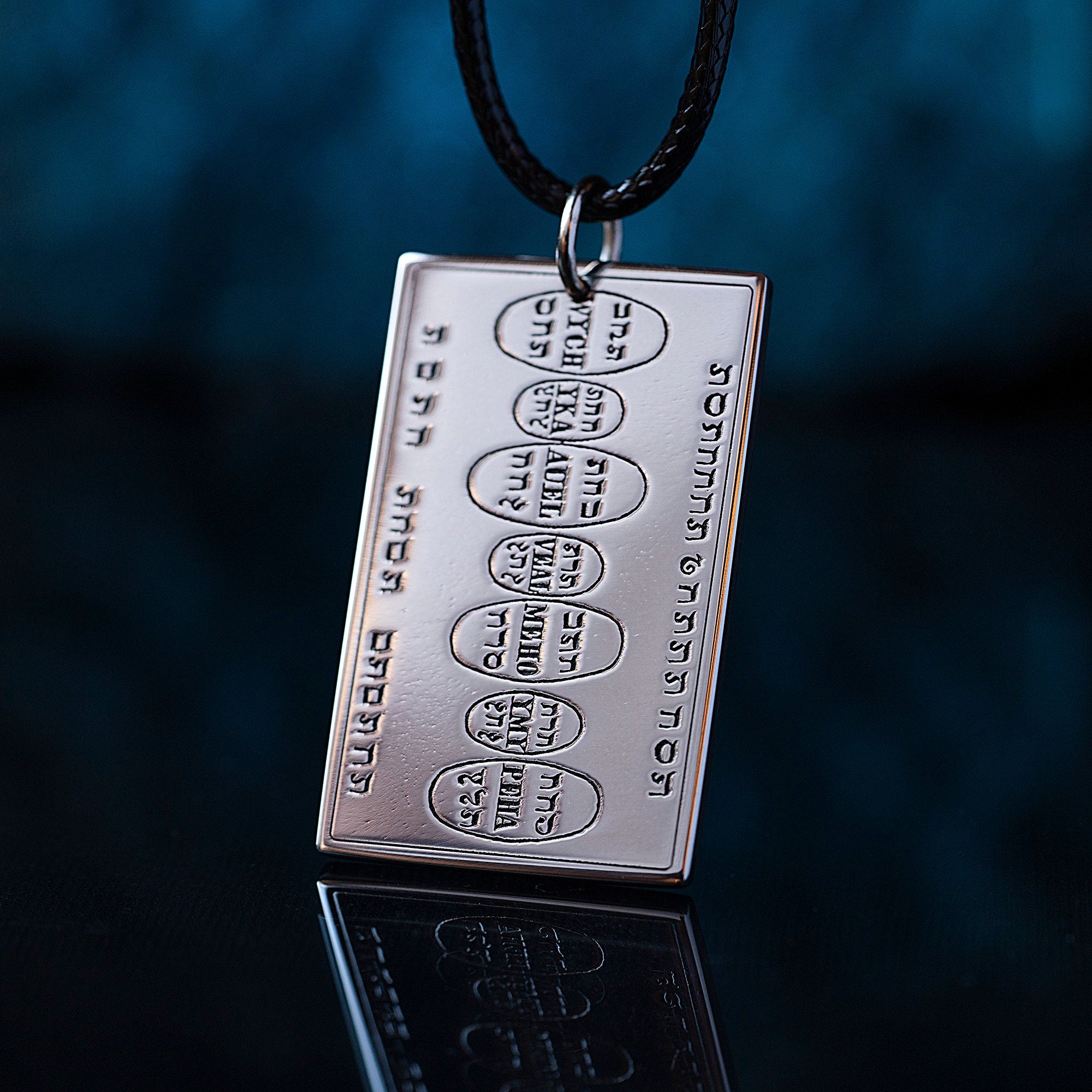 Eighth Table of the Sun Pendant: Moses Kabbalah Amulet for Wealth