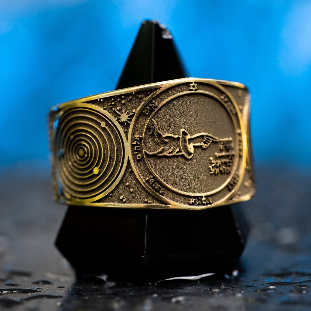 Goetia Fifth Pentacle of Moon Ring: Kabbalah Solomon Seal Amulet