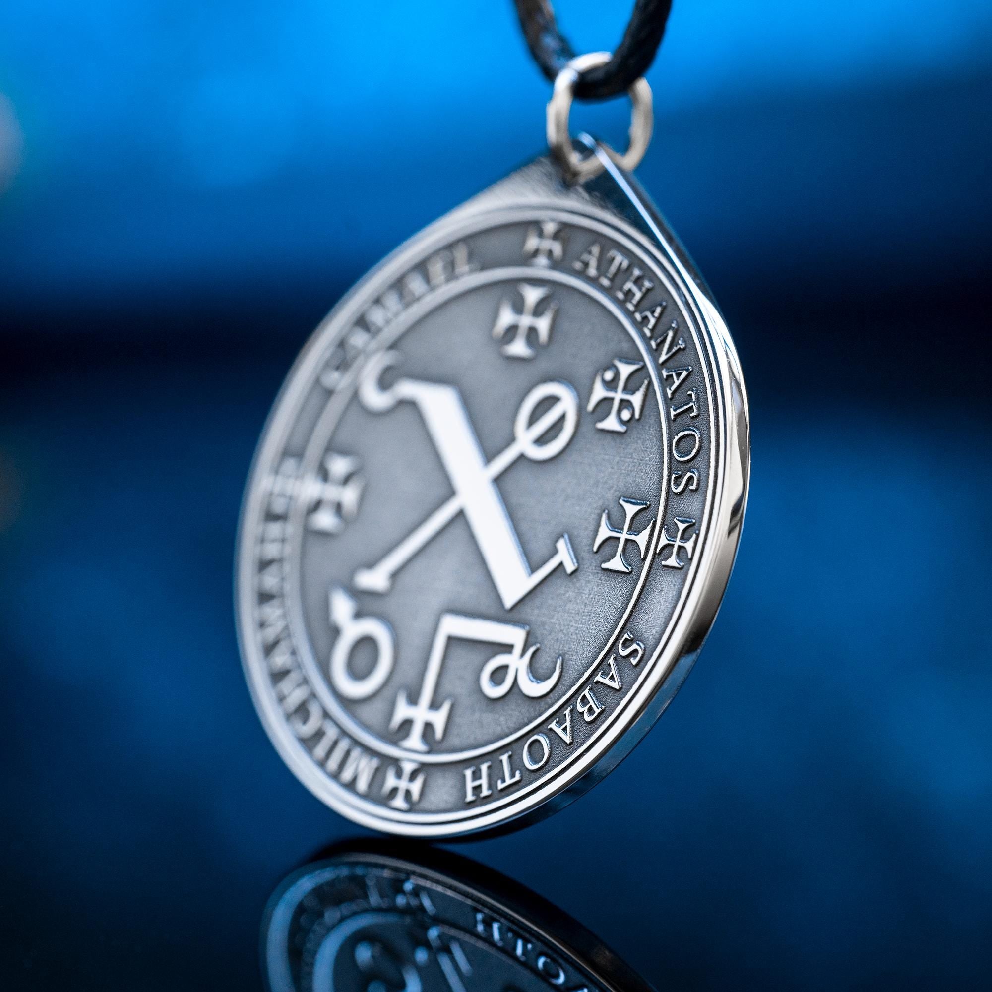 Camael Seal Pendant: Archangel of Strength and  Justice, Angelic Protection, Solomon Goetia