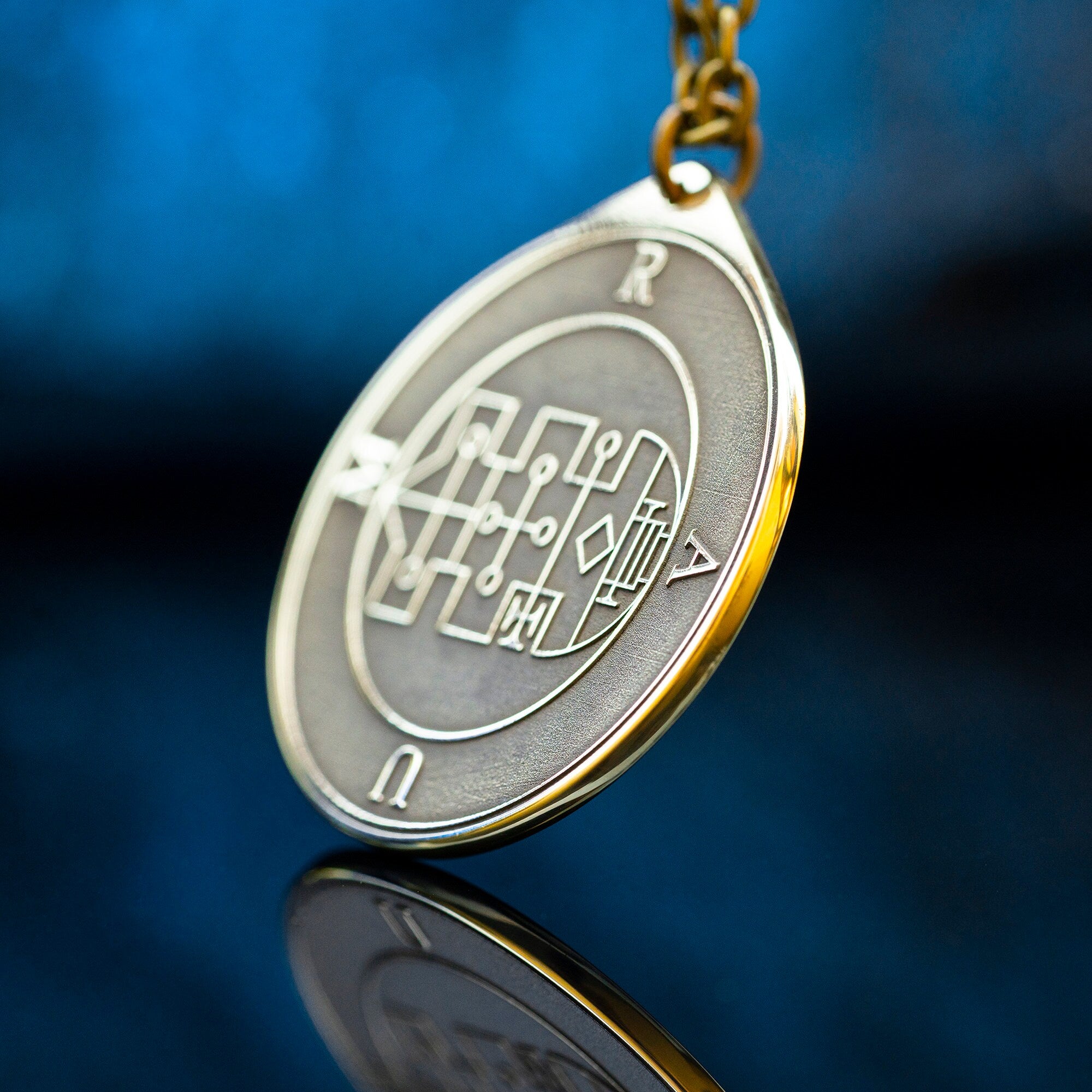 Raum Seal Pendant: Demon of Love between Friends and Foes, Solomon Seal amulet kabbalah occult magic goetia