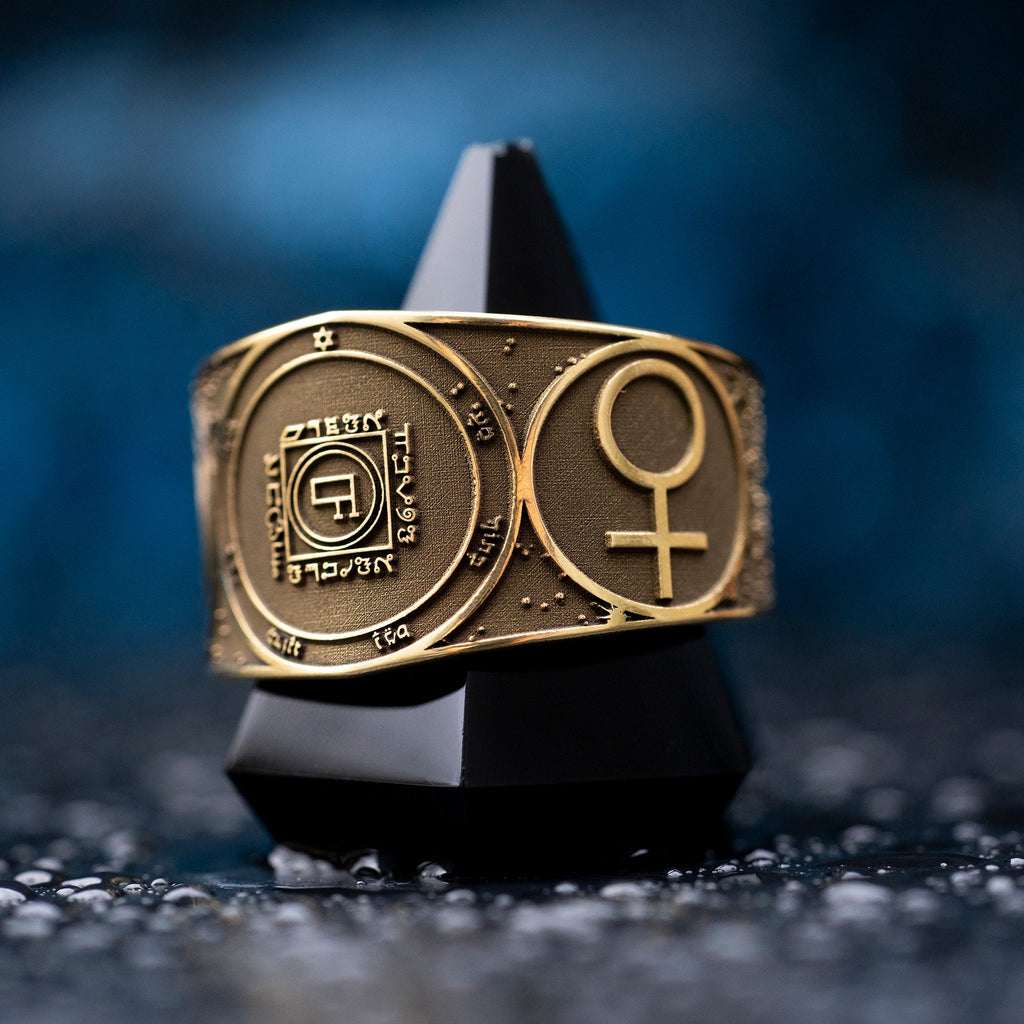 Goetia Fifth Pentacle of Venus Ring: Holy Planetary Seal, Solomon Kabbalah Talisman
