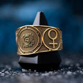 Goetia Fifth Pentacle of Venus Ring: Holy Planetary Seal, Solomon Kabbalah Talisman