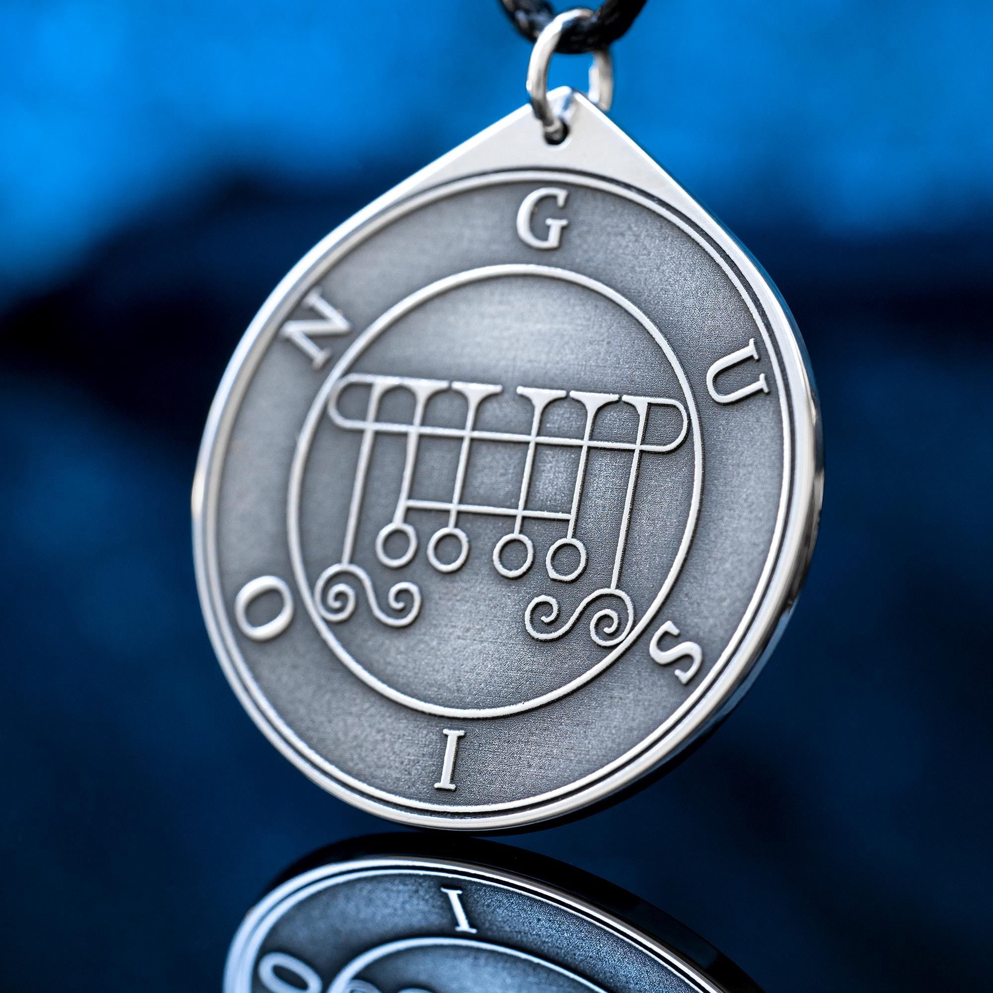 Gusion Seal Pendant: Lesser Key of Solomon Amulet - Stainless Steel