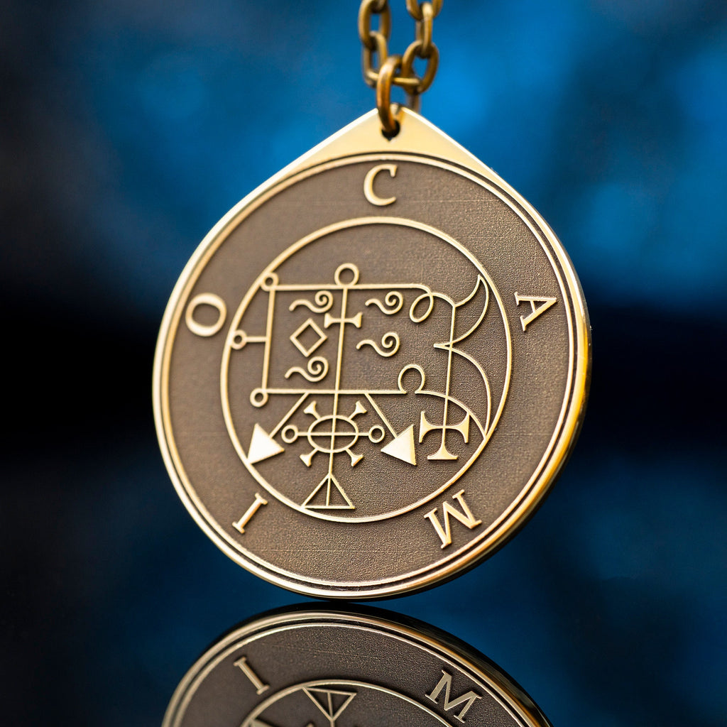 Camio Demon of True Answers and Understanding - Lesser Key of Solomon Seal demon pendant amulet kabbalah occult magic goetia talisman