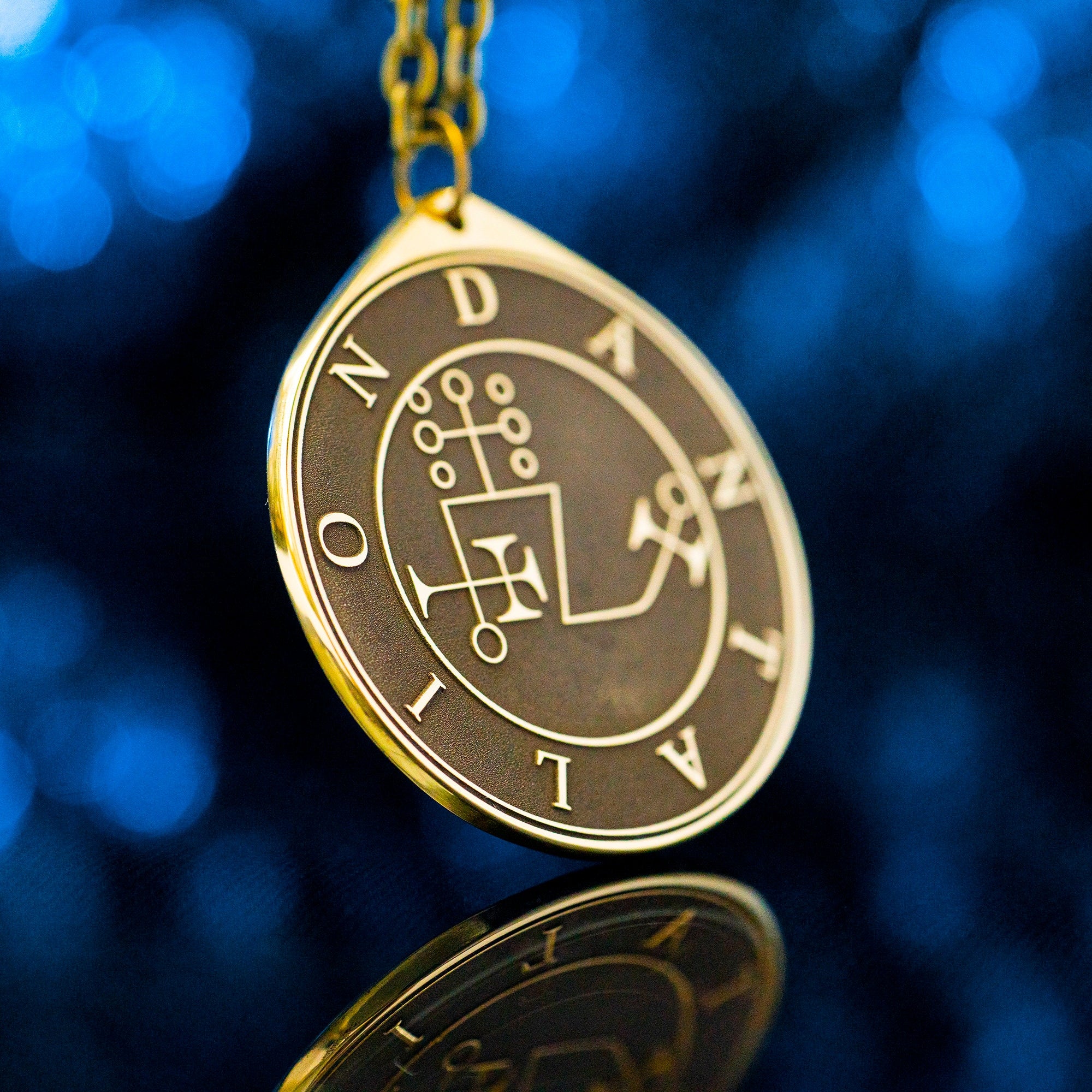 Dantalion Seal Pendant: Demon of Thoughts and Influence, Goetia Solomon Kabbalah Amulet