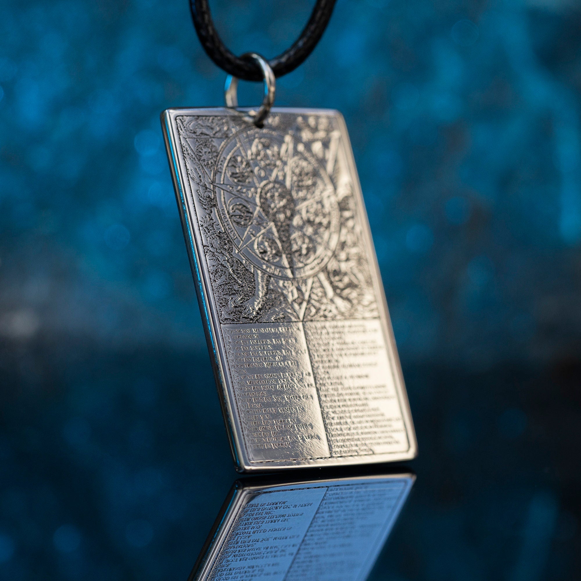 Emerald Tablet Pendant: Azoth of the Philosophers Alchemy Amulet