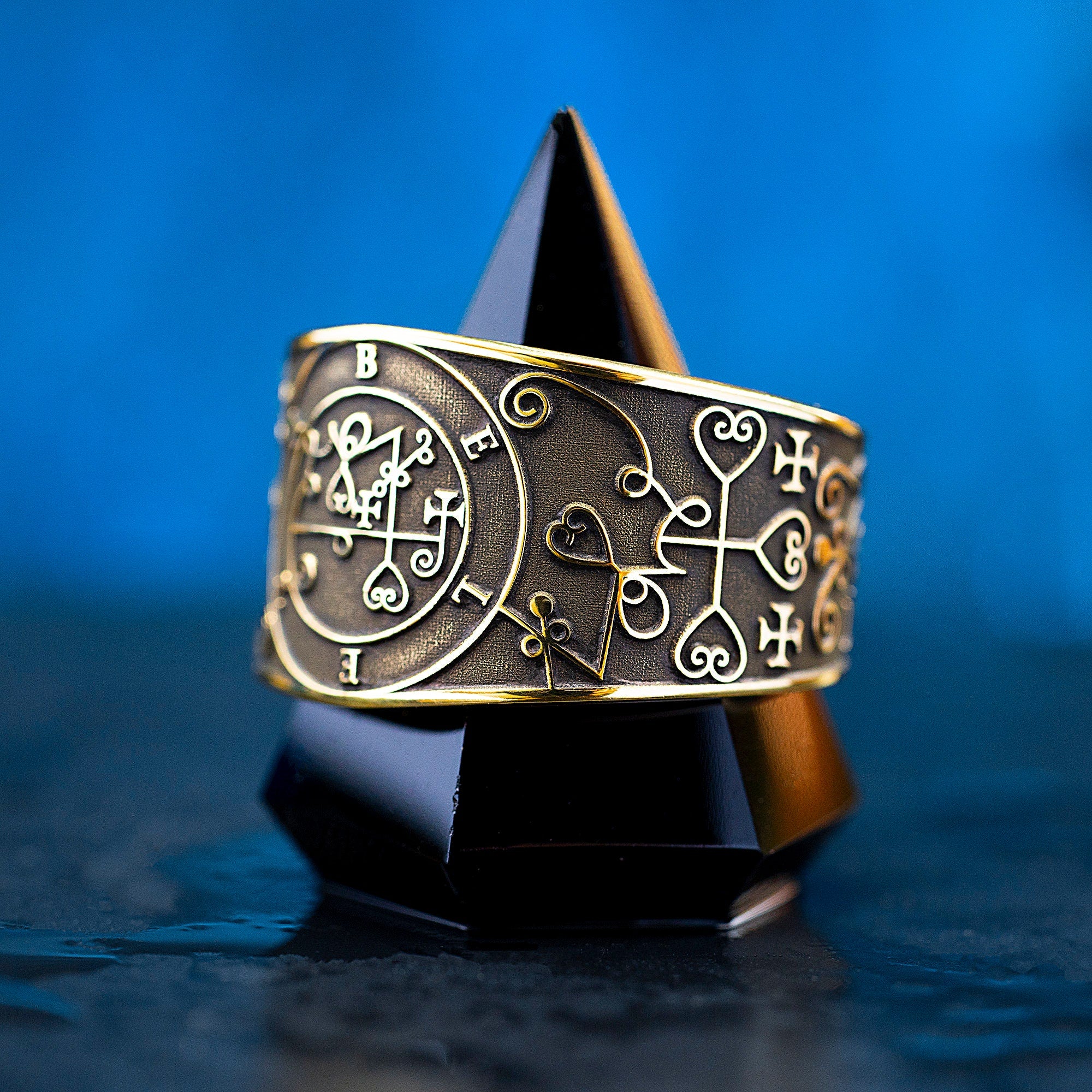 Beleth Seal Ring: Demon of Love and Royal Power, Solomon Goetia Kabbalah Occult Talisman