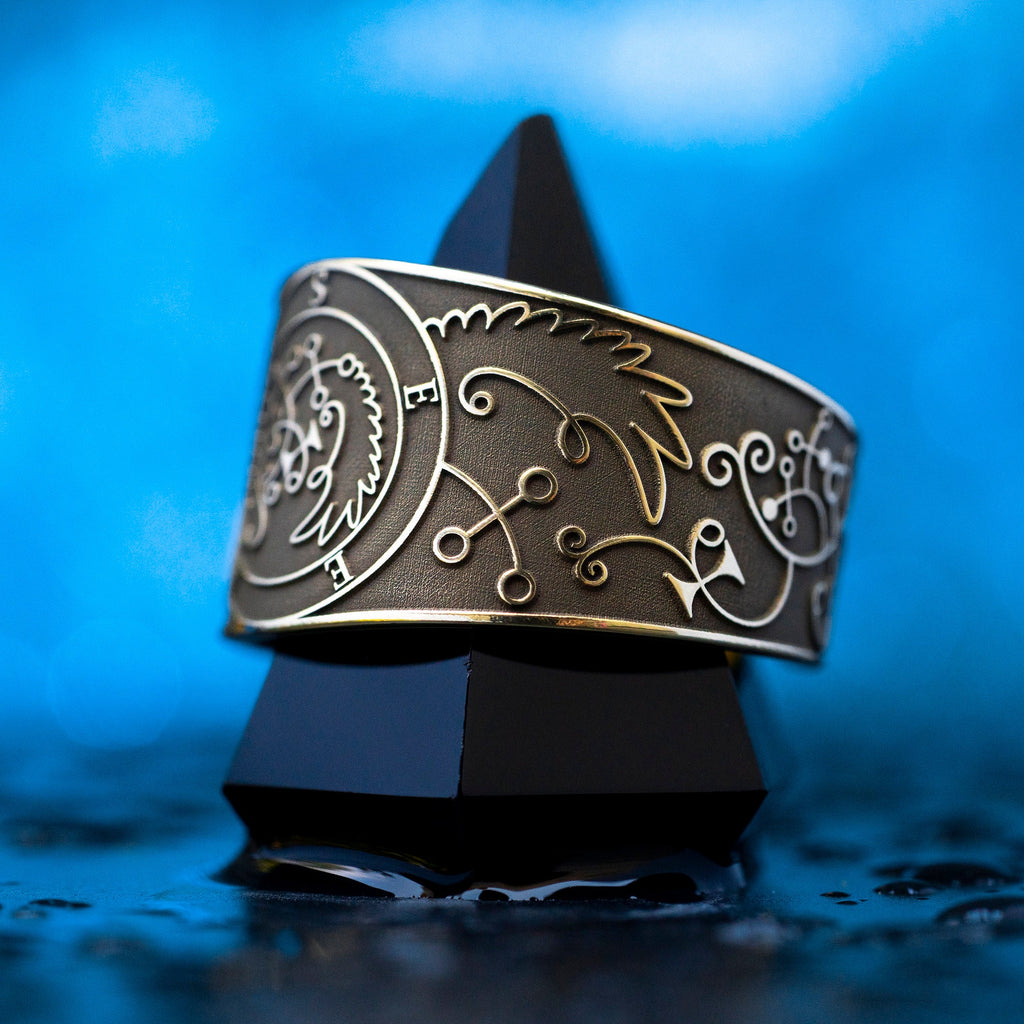 Prince Seere Brass Ring: Solomon Seal, Goetia Magic, Adjustable Band
