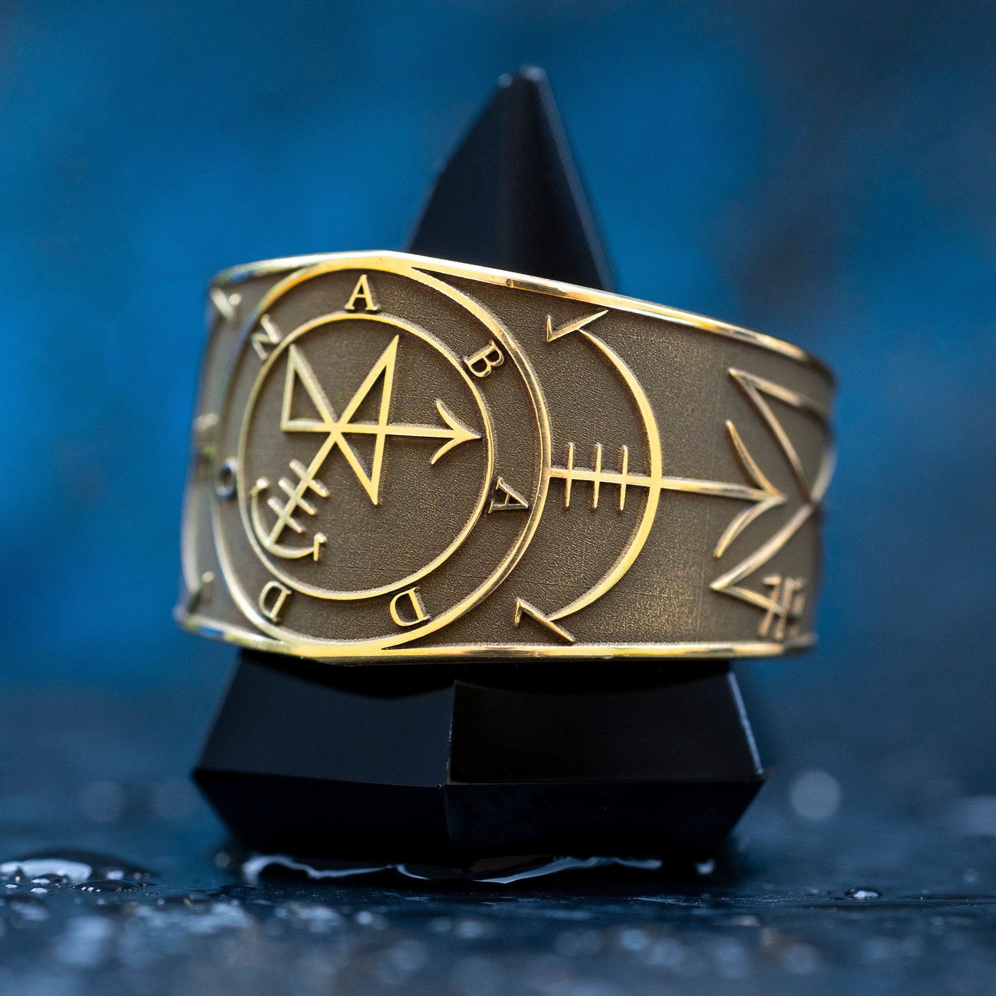 Abaddon Seal Ring: Demon of the Abyss and Destruction, Apollyon Occult Solomon Goetia
