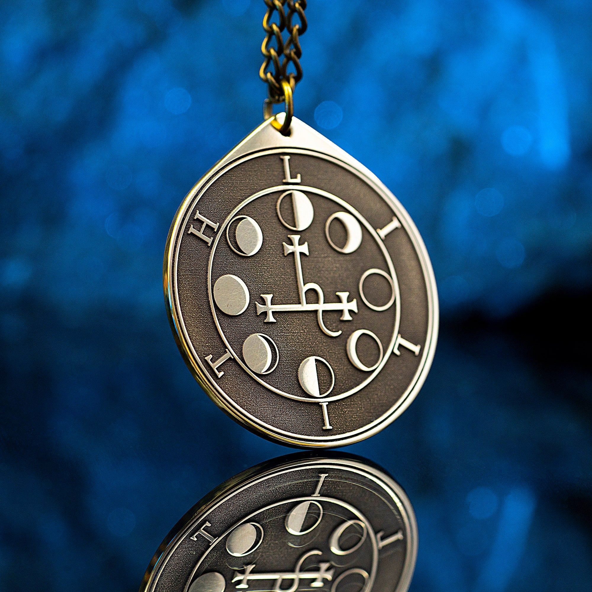 Lilith Seal Pendant: Goddess of Dreams, Demon of Seduction, Solomon Goetia Kabbalah Amulet