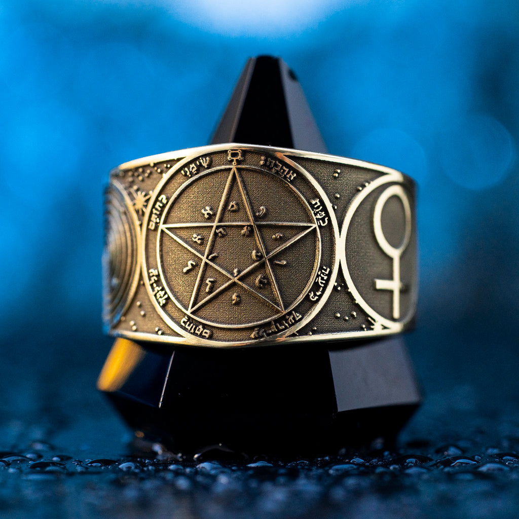Goetia Second Pentacle of Venus Ring: Solomon Kabbalah Amulet Talisman