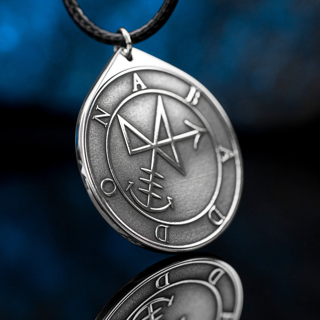 Abaddon Seal Pendant: Apollyon Demon, Kabbalah Magic Talisman