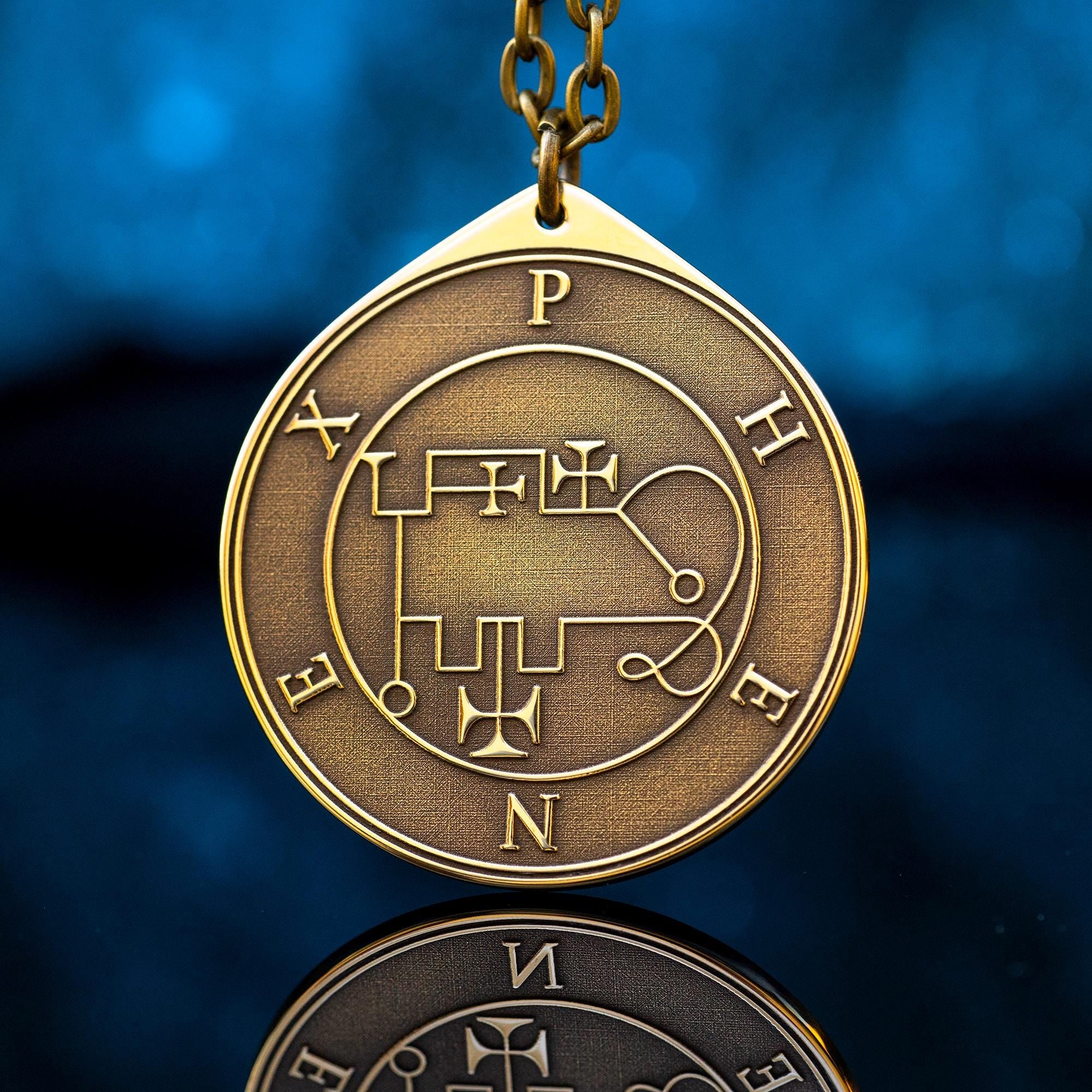 Marquis Phenex Demon of Excellent Poet - Lesser Key of Solomon Seal pendant amulet kabbalah occult magic goetia talisman