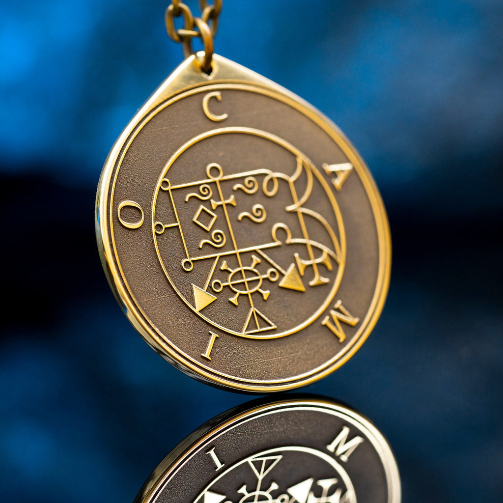 Camio Demon of True Answers and Understanding - Lesser Key of Solomon Seal demon pendant amulet kabbalah occult magic goetia talisman