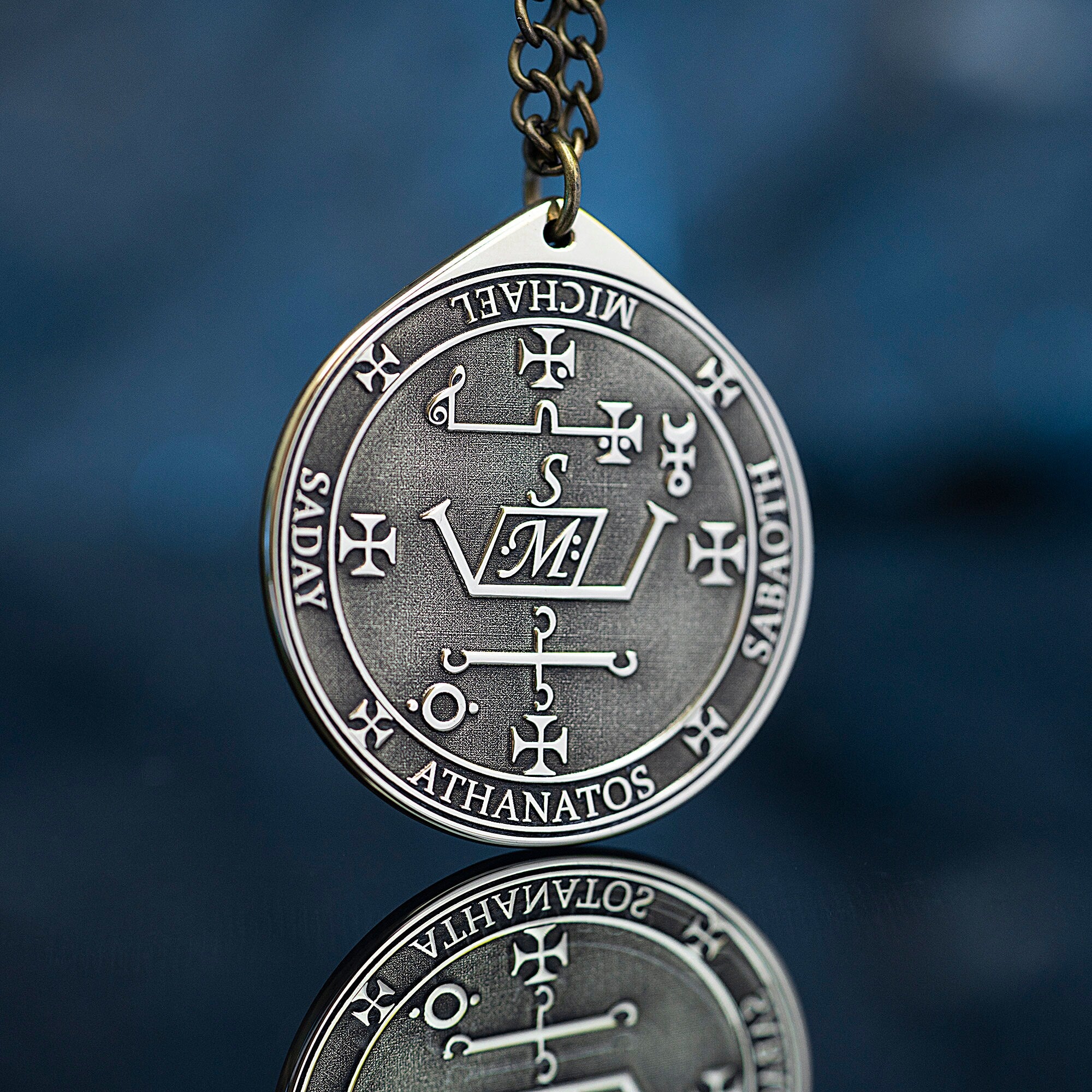 Archangel MICHAEL Protector Seal of Solomon pendant kabbalah amulet talisman angel occult goetia magic