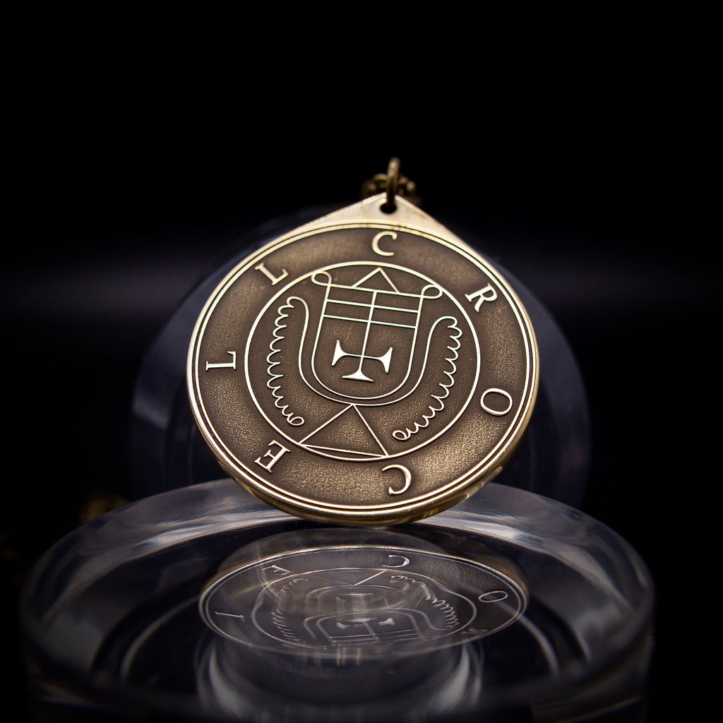 Crocell Seal Pendant: Demon of Hidden Knowledge and Geometry, Solomon Goetia Kabbalah