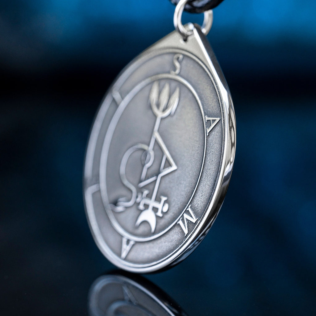 Samael Sigil Pendant: Archdemon of Death and Knowledge, Solomon Kabbalah Talisman