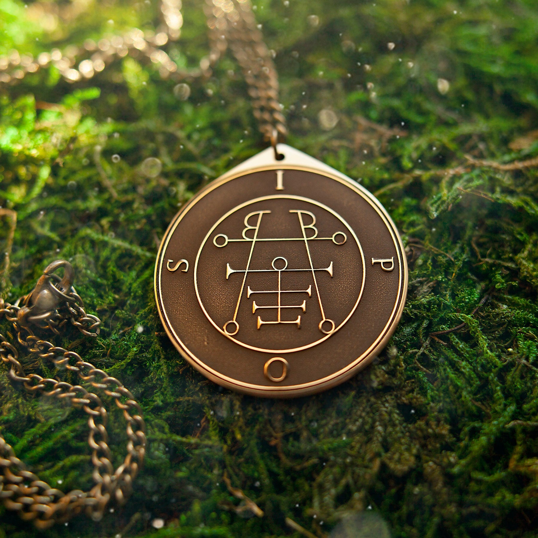 Ipos Seal Pendant: Lesser Key of Solomon, Kabbalah Amulet
